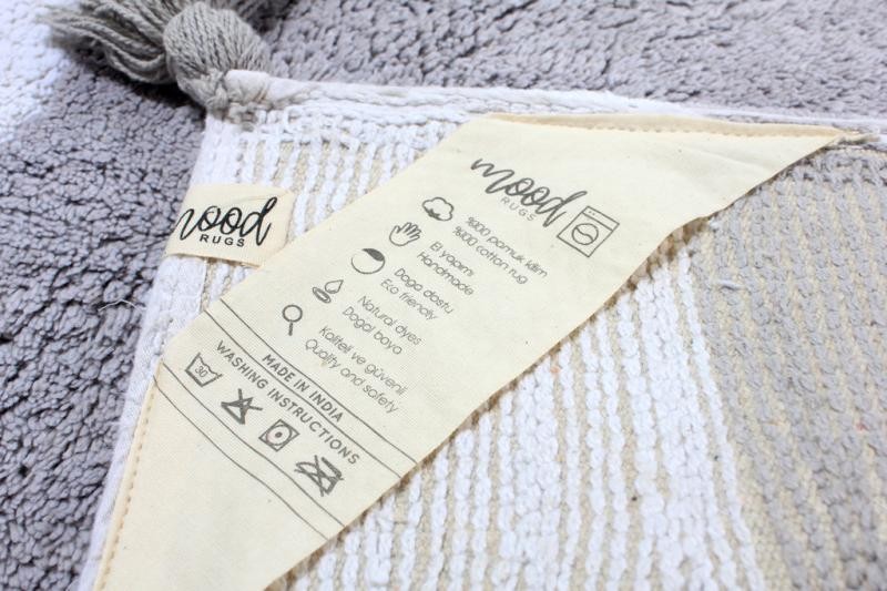 MOOD HALI STAR RUG ECRU SILVER