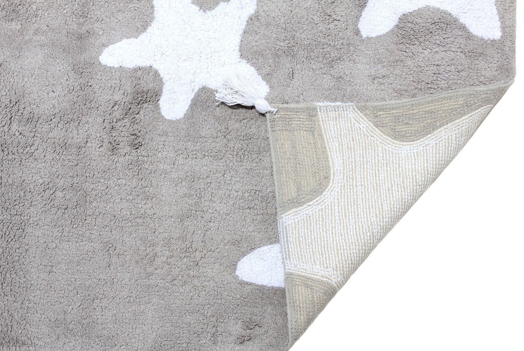 MOOD HALI STAR RUG SILVER ECRU