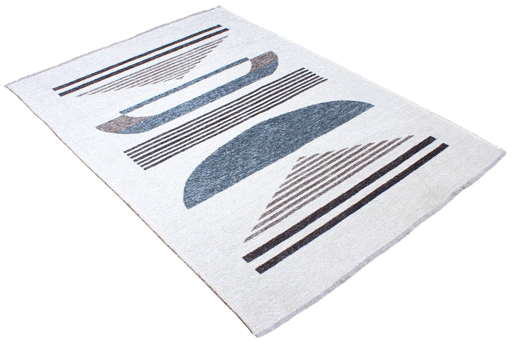 MORETTİ DUO ÇİFT TARAFLI HALI 11732-J GRİ-MAVİ