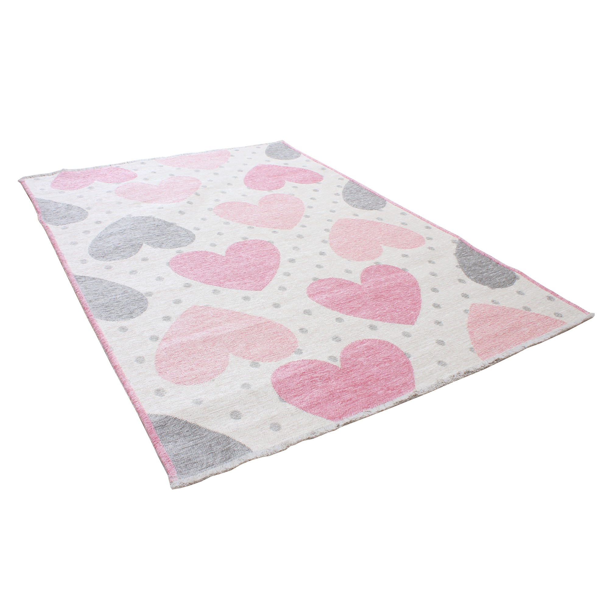 MORETTİ SİDE ÇİFT TARAFLI HALI 10919-A PEMBE-GRİ