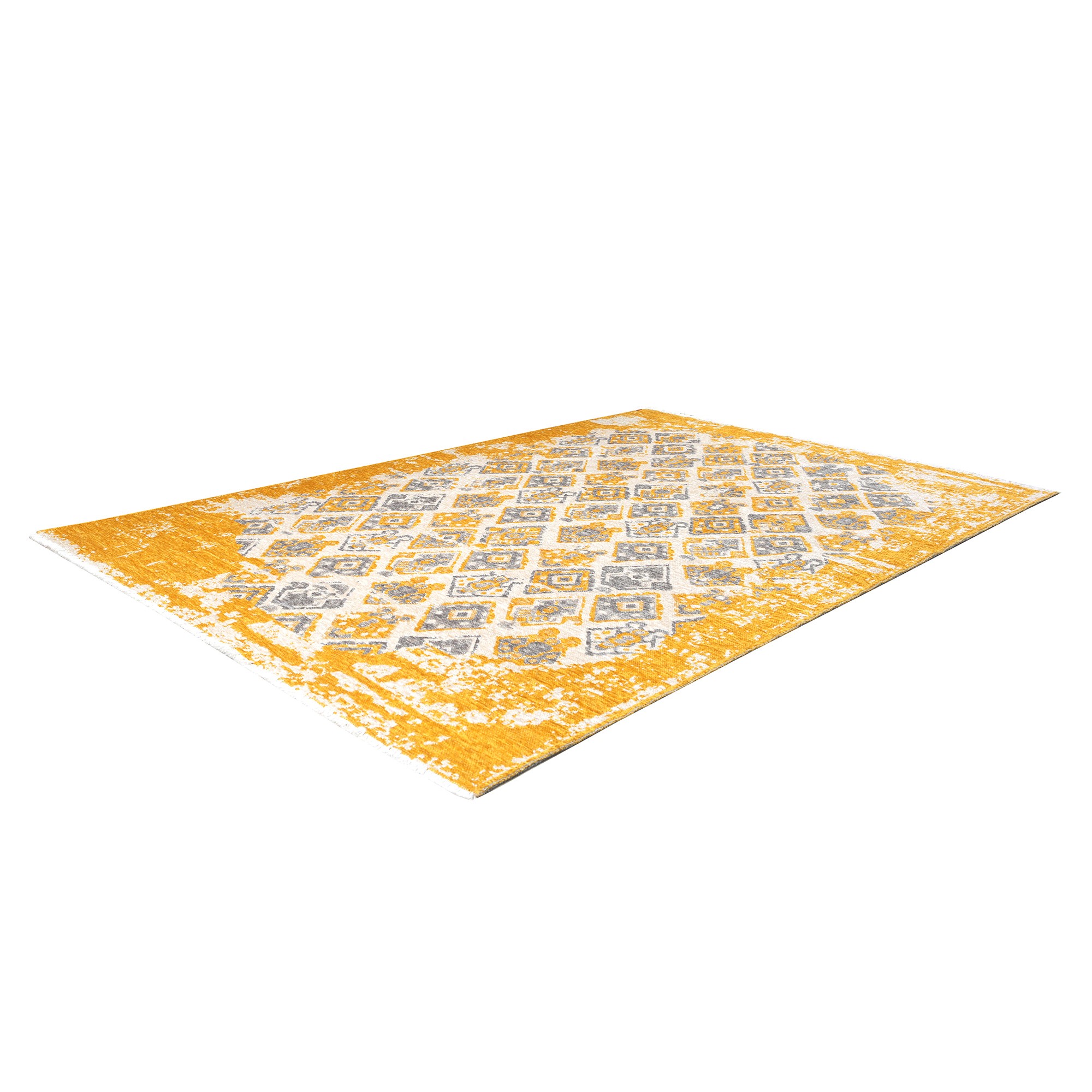 MORETTİ SİDE ÇİFT TARAFLI HALI 015-F GRİ-SARI
