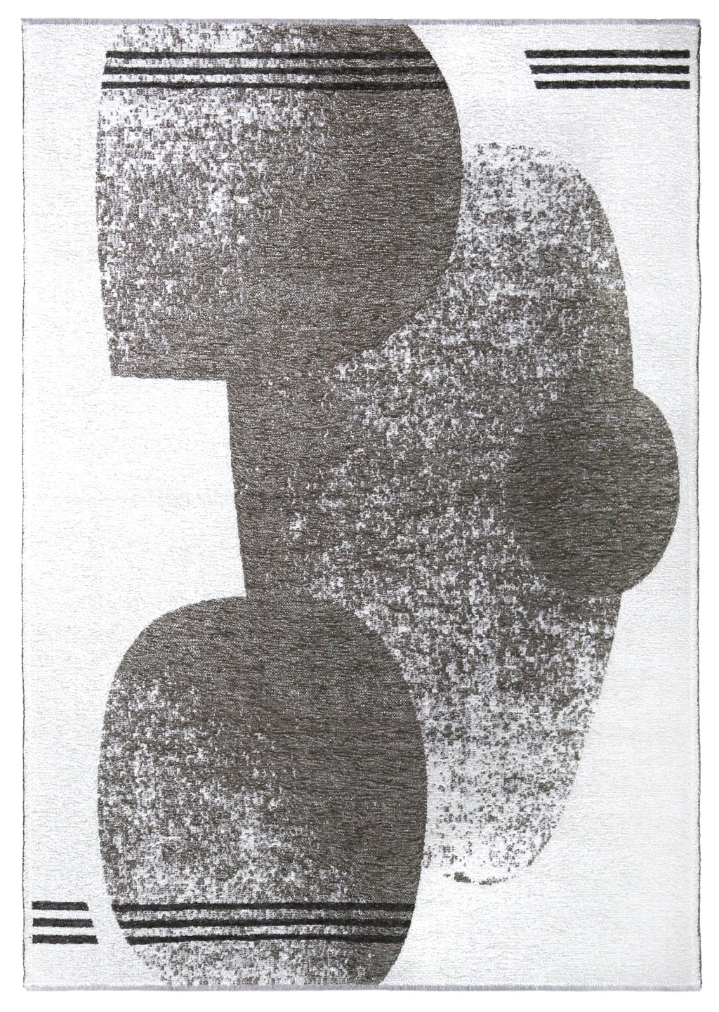 MORETTİ DUO ÇİFT TARAFLI HALI 11733-A AÇIK GRİ-KOYU GRİ