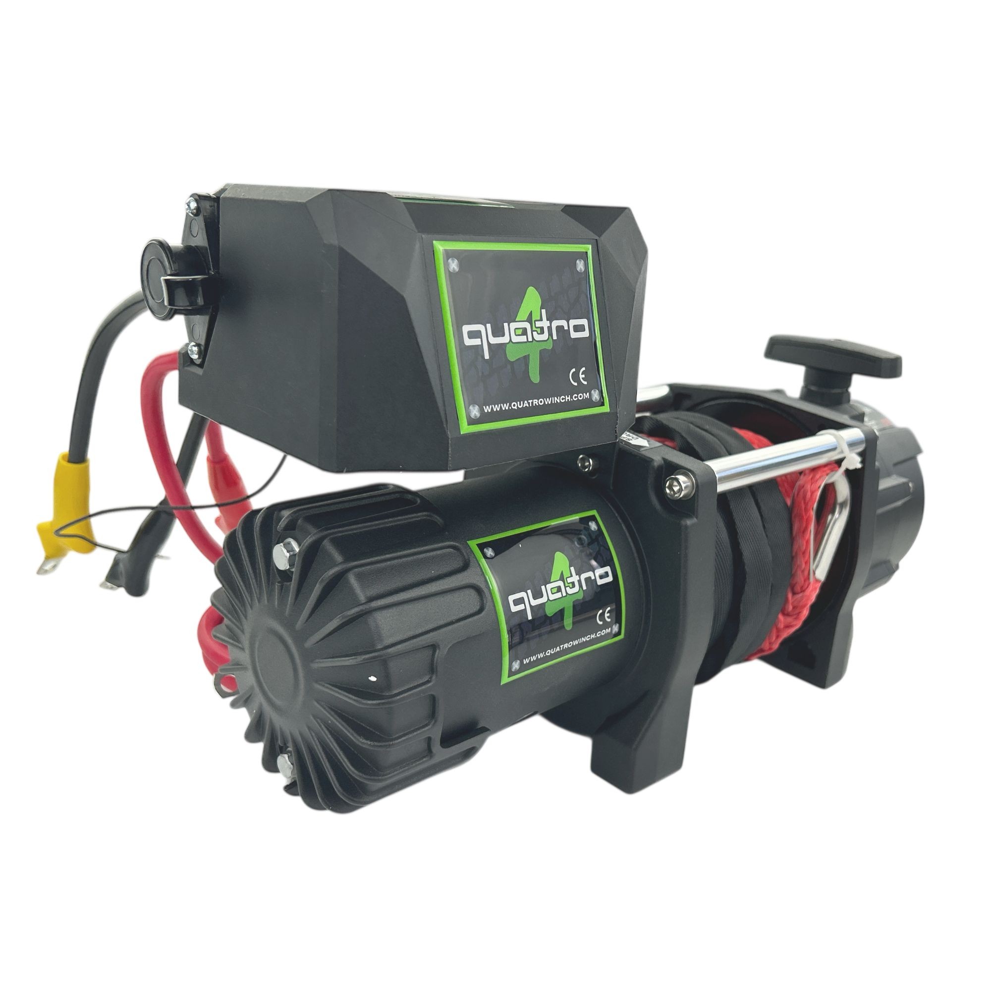 9000LB 12V Quatro Sentetik Halatlı Vinç