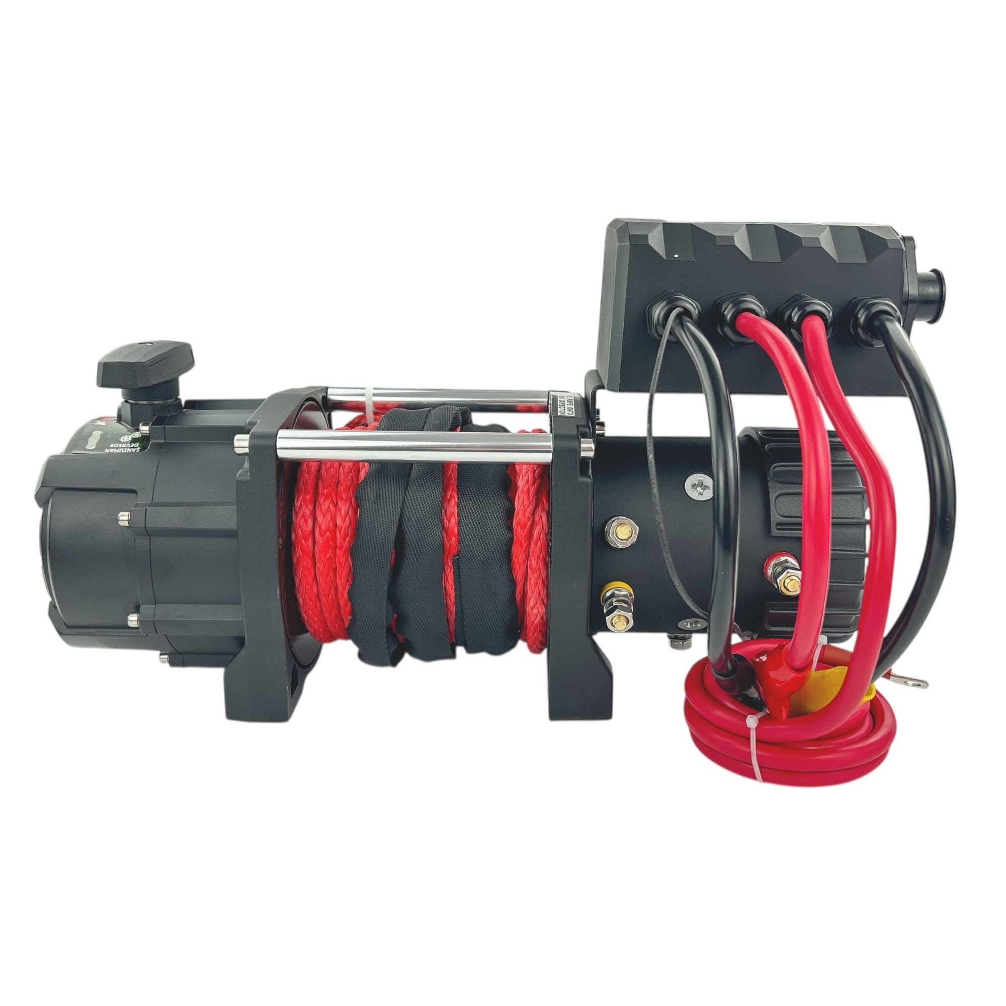 9000LB 12V Quatro Sentetik Halatlı Vinç