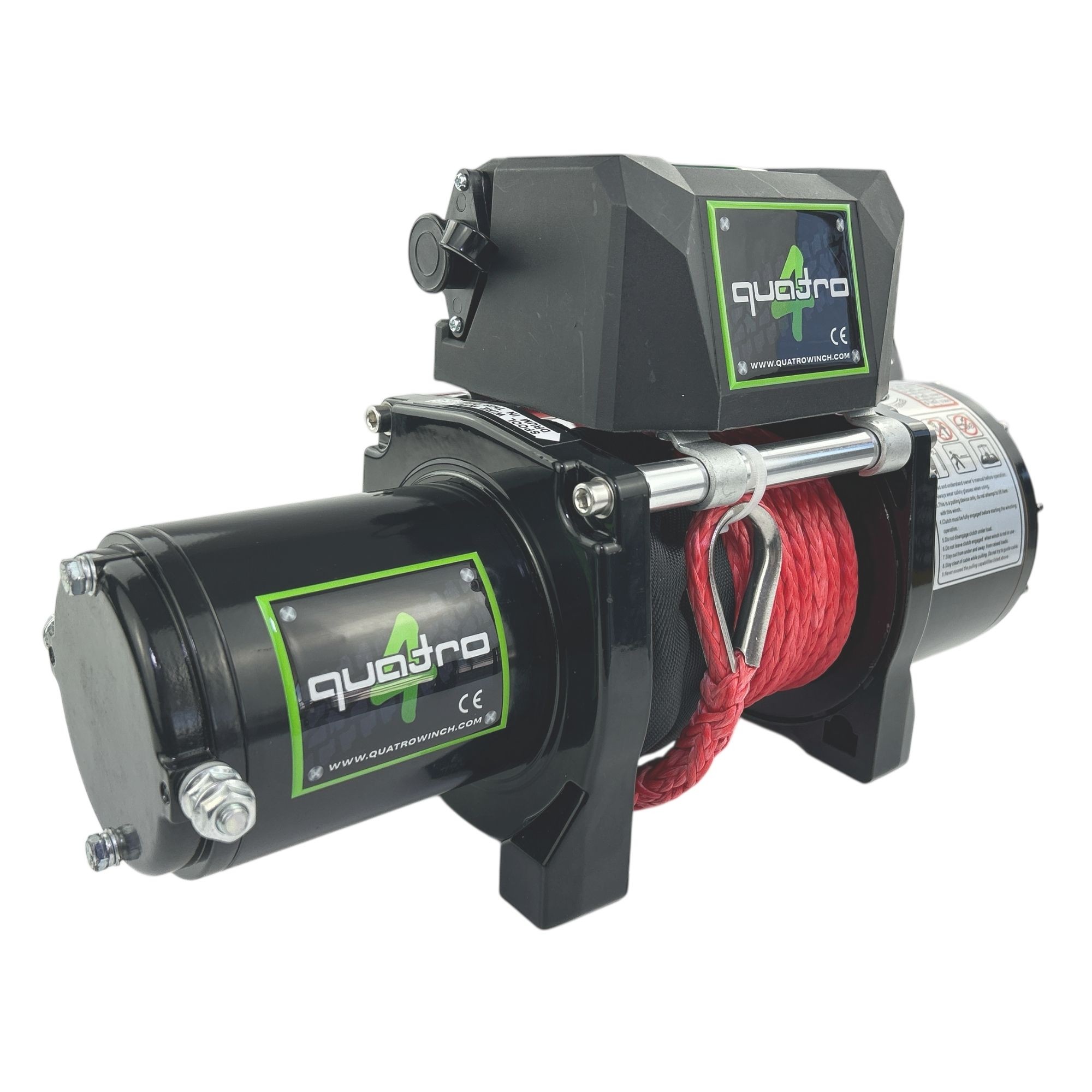 6000LB 12V Quatro Sentetik Halatlı Vinç
