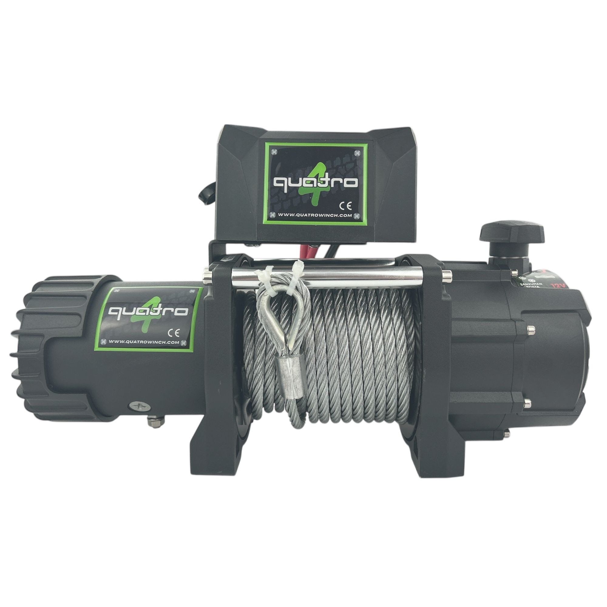 9000LB 12V Quatro Çelik Halatlı Vinç