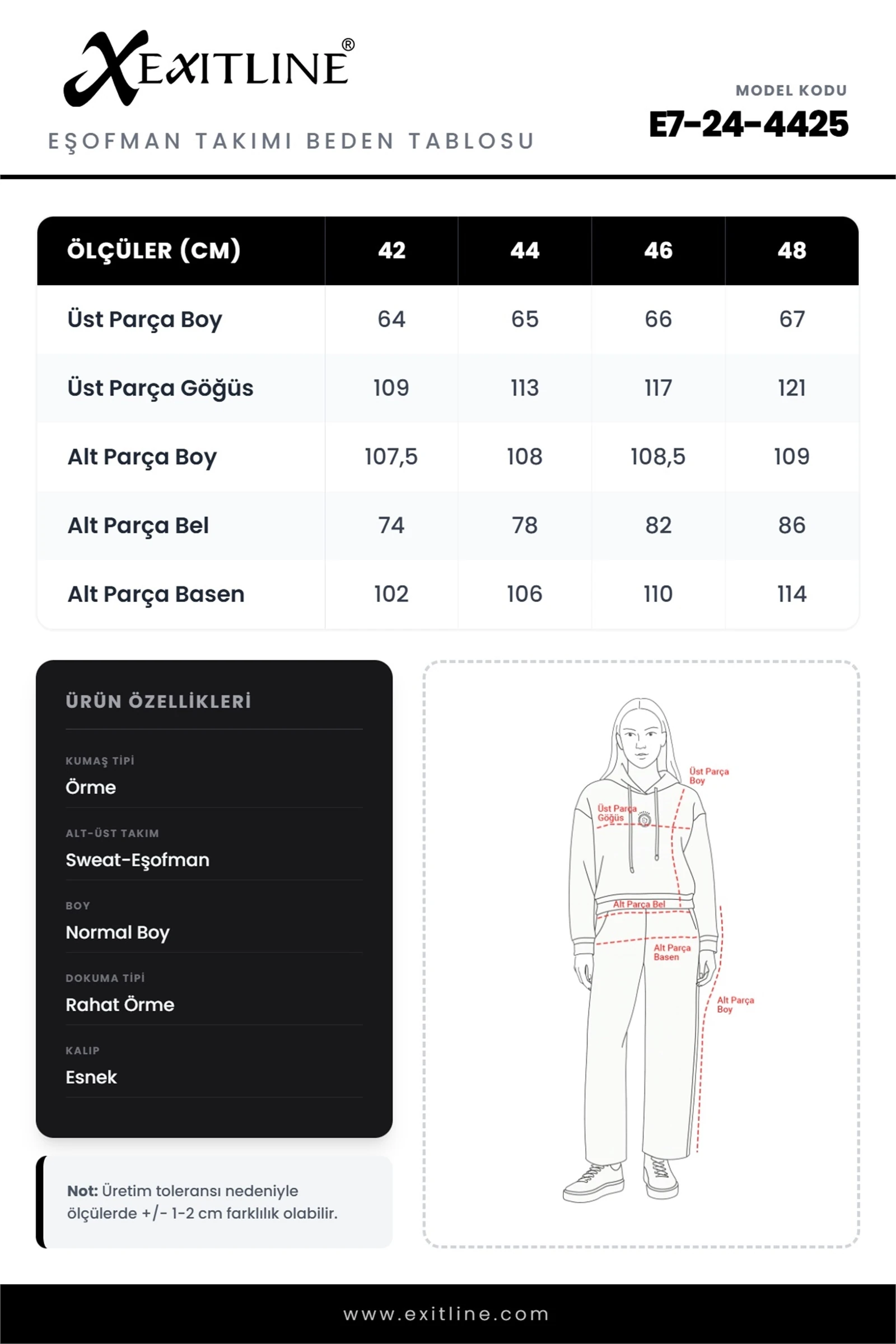 Sezonluk Özel Aksesuarlı Fermuarlı Garnili Eşofman Takımı