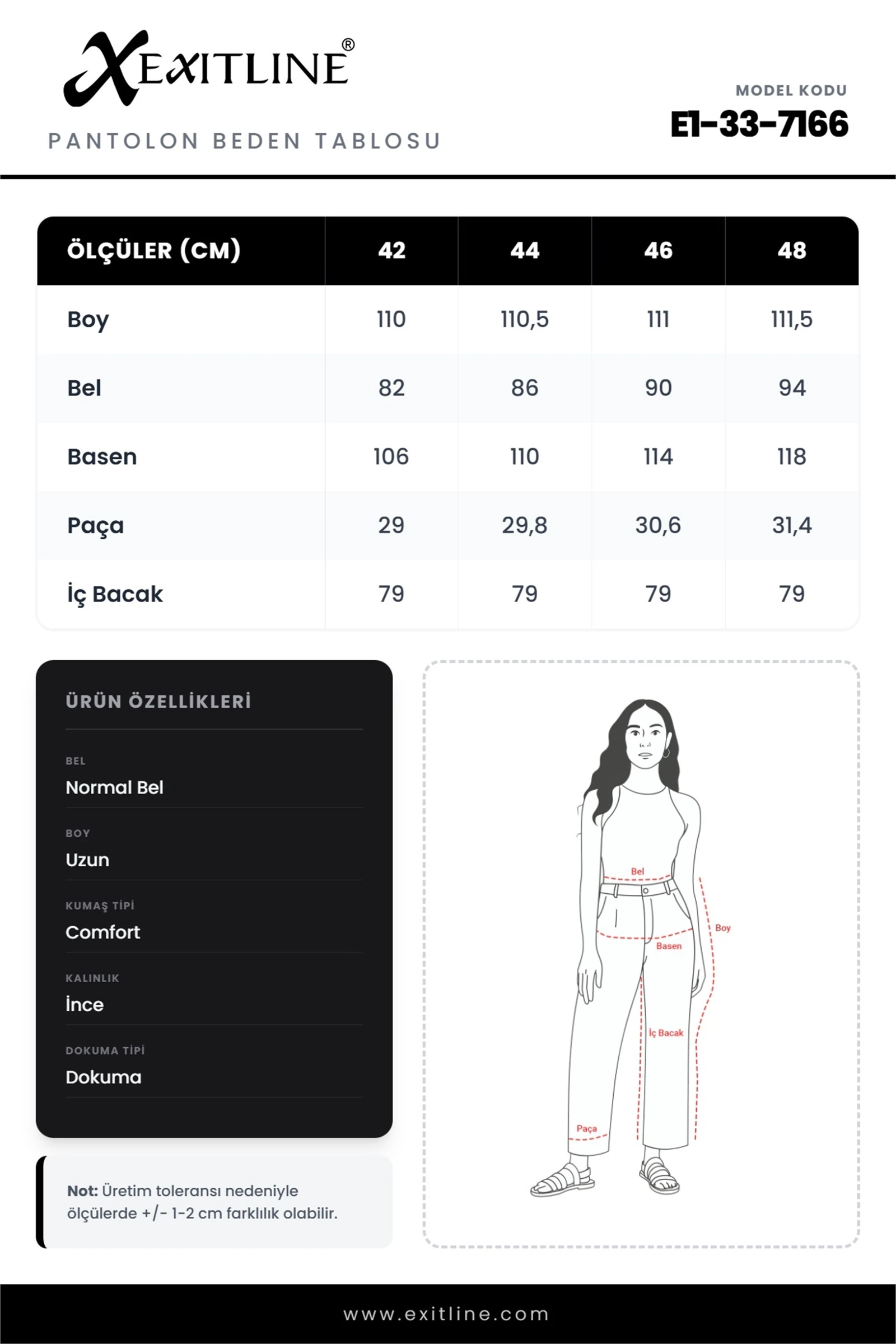 Yazlık Cepleri Fermuarlı Boru Paça Pantolon