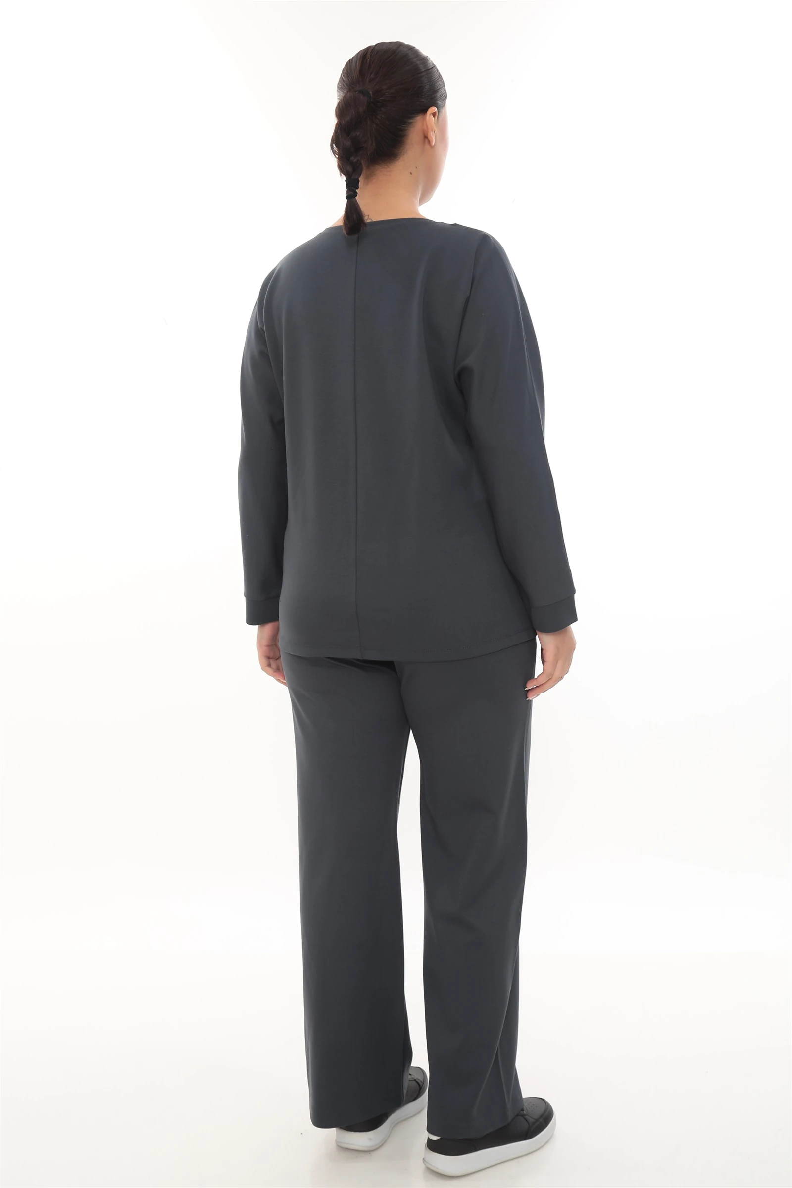 Sezonluk Özel Logolo Lastik Aksesuarlı Bağcıklı Eşofman Takımı