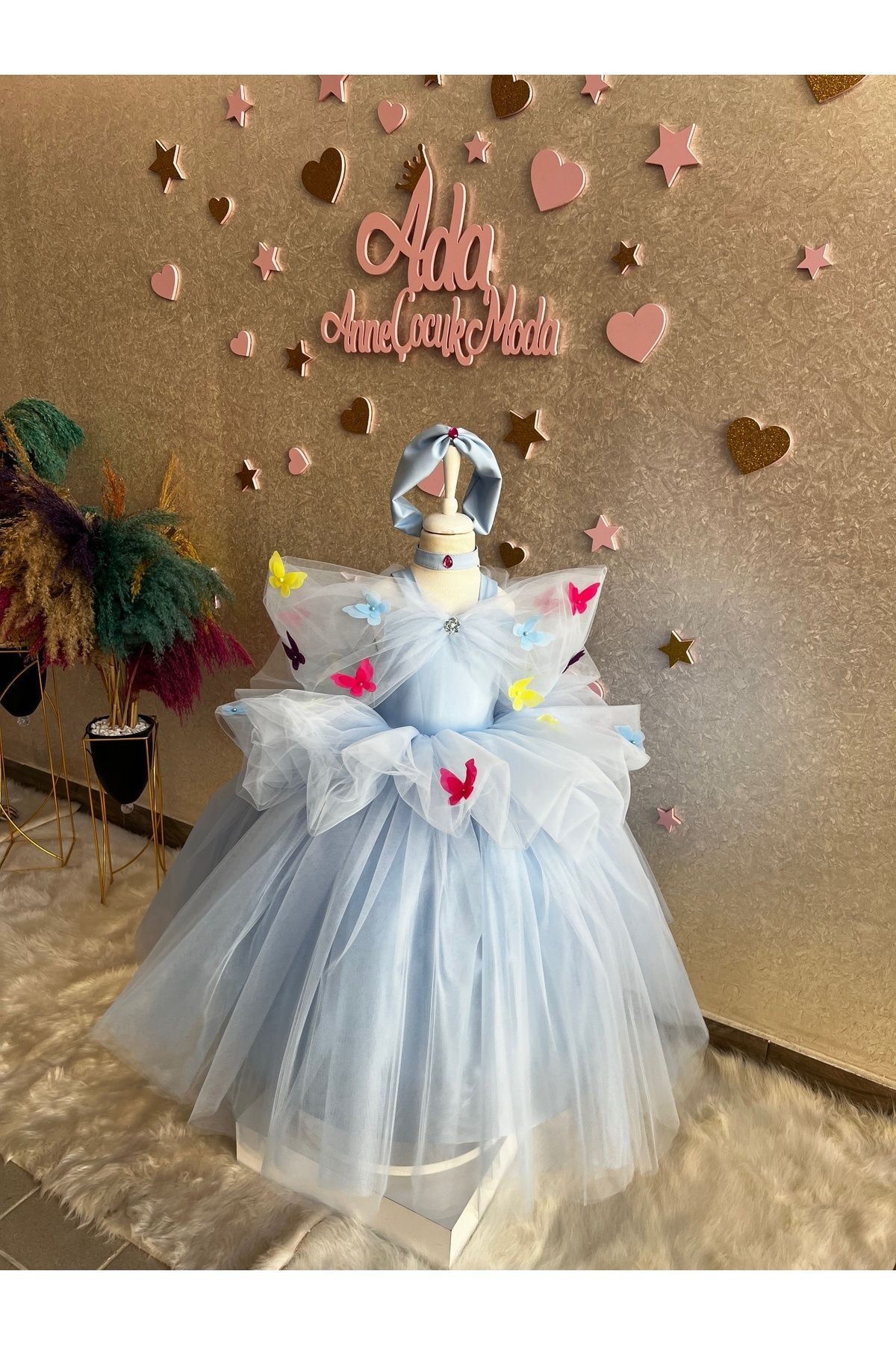 Prenses Cinderella Kostümü, Kız Parti Elbisesi, Cadılar Bayramı Kostümü