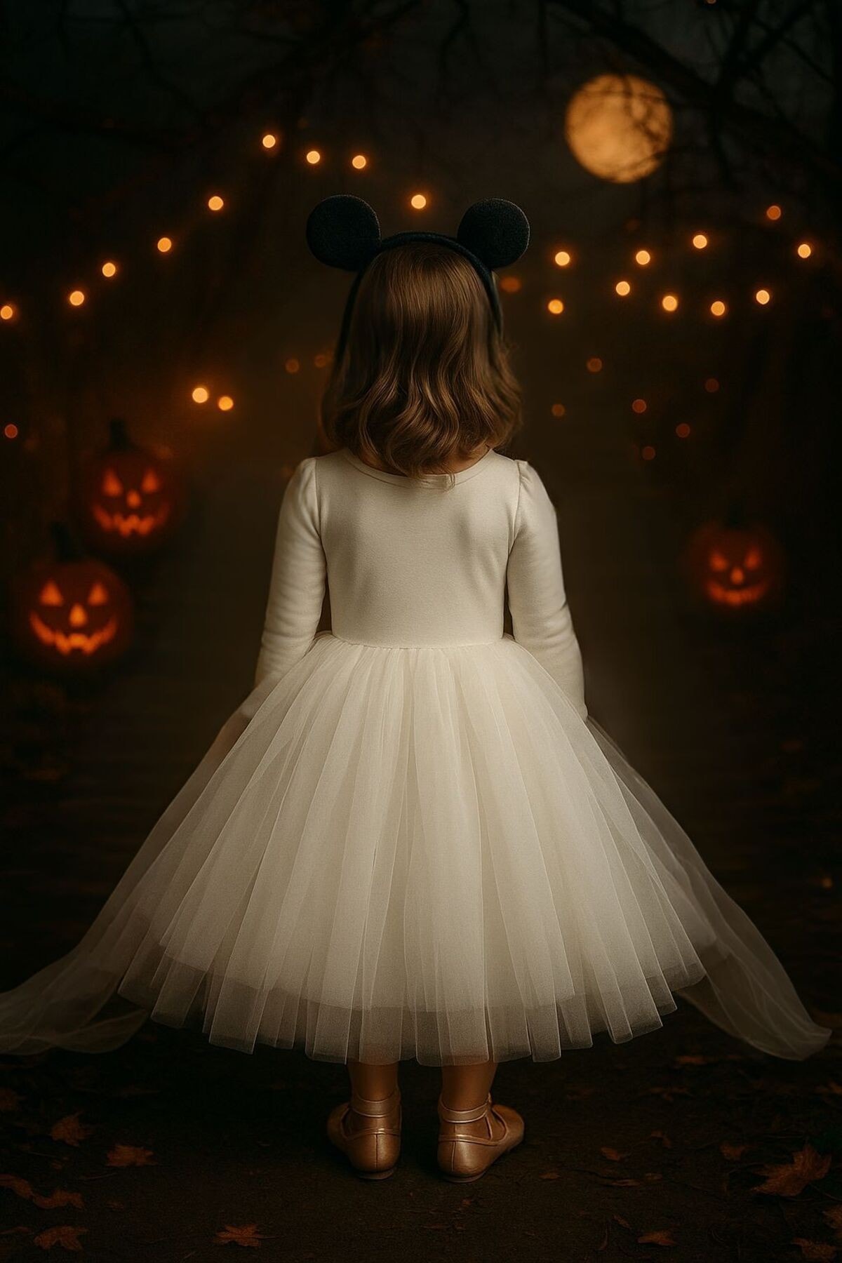 Hayalet Kız Çocuk Elbise, Halloween Kostüm, ghost kostüm