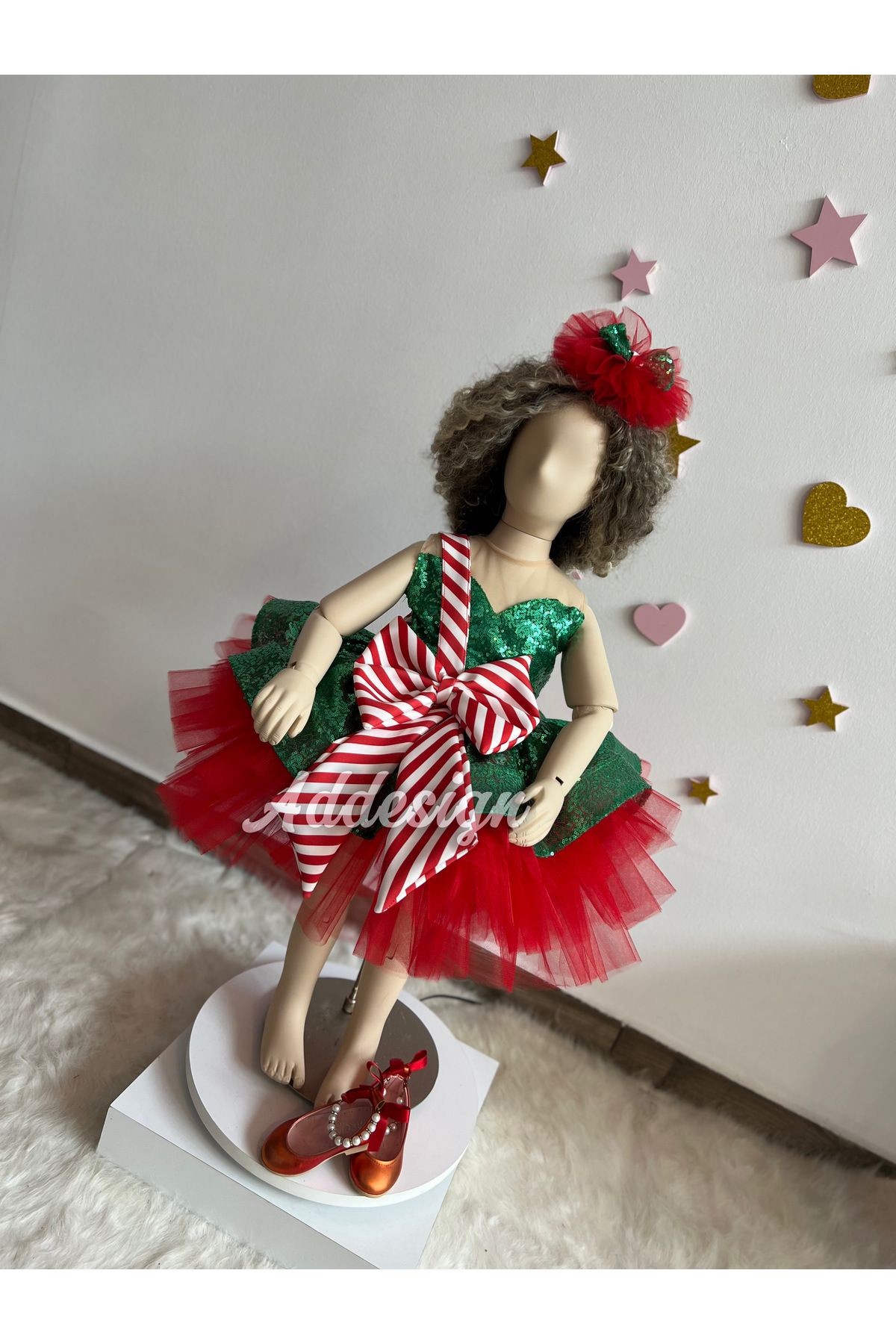 Yeni yıl kız çocuk elbisesi, Payetli kız çocuk elbisesi, Christmas Dress