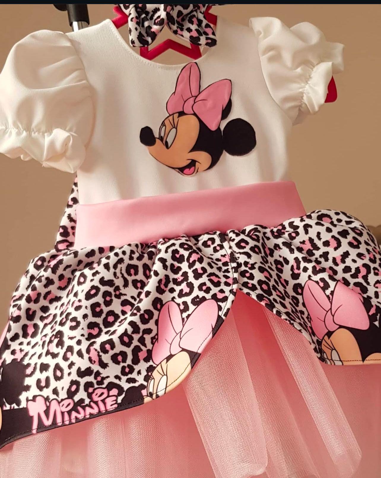 Minnie Mouse Elbise, Kız çocuk Tüllü Elbise, Mickey Mouse Kız Çocuk ELbise