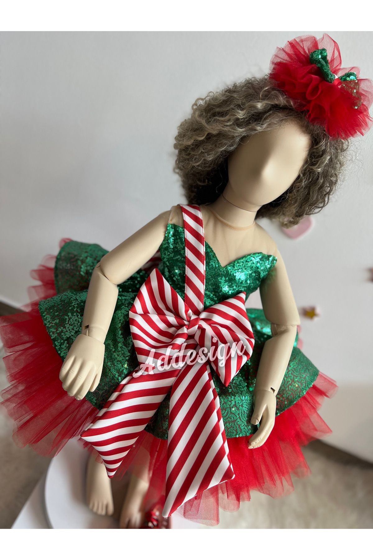 Yeni yıl kız çocuk elbisesi, Payetli kız çocuk elbisesi, Christmas Dress