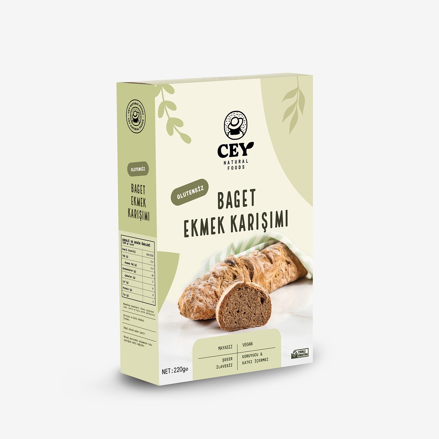 Glutensiz Baget Ekmek Karışımı 220g