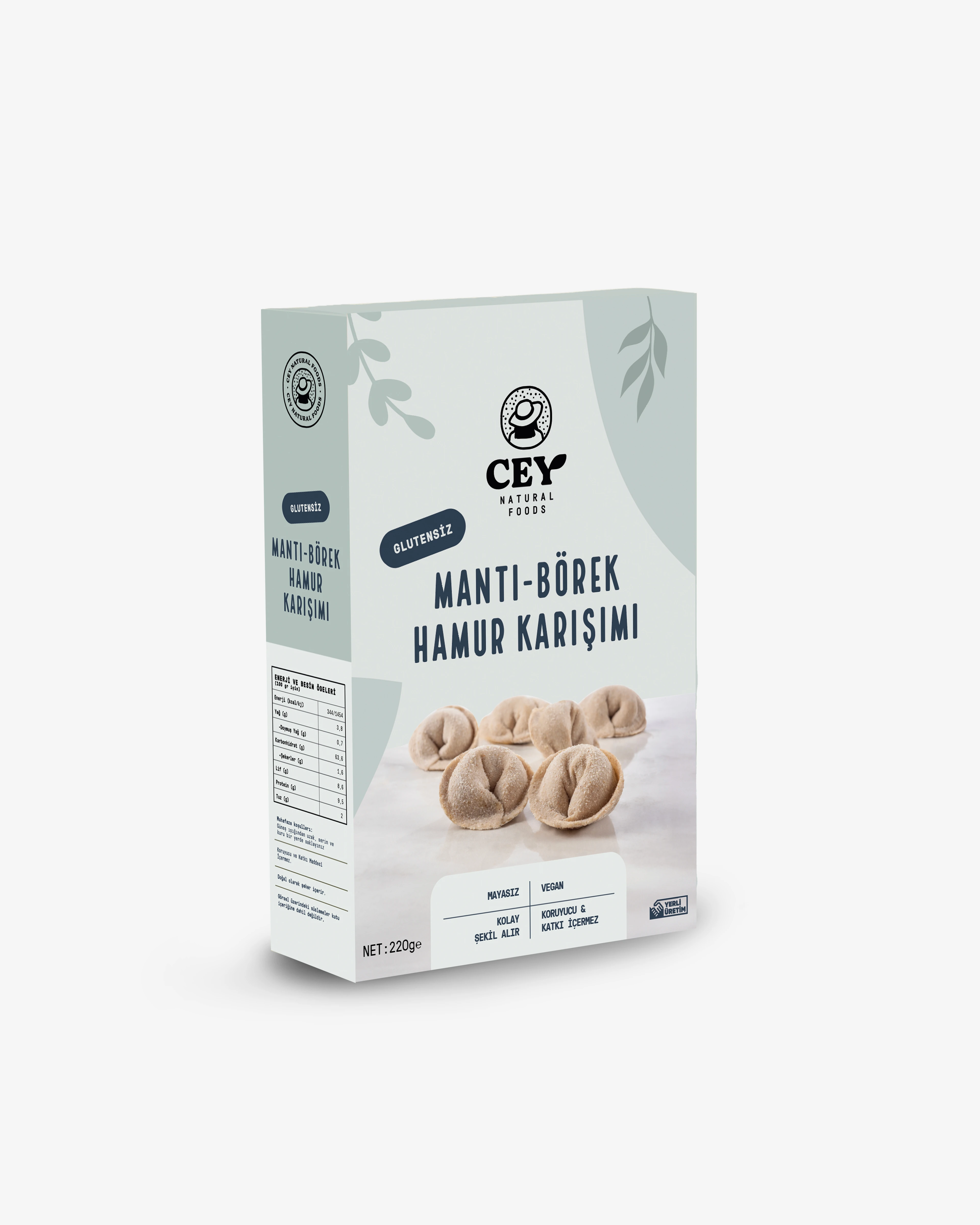 Glutensiz Mantı-Börek Karışımı 220g