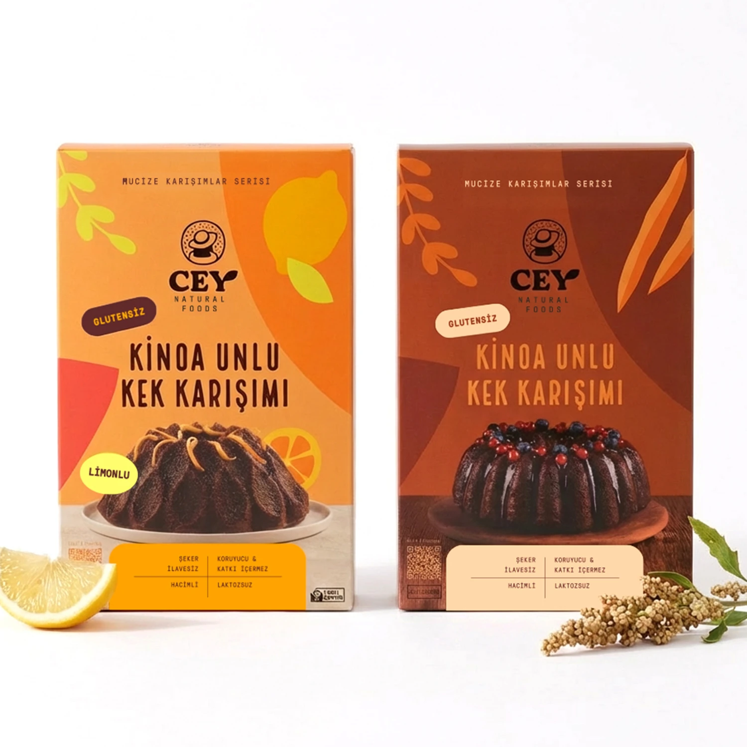 ◯kek 2'li Kek Karışım Paketi (265 gr) | Cey Natural Foods