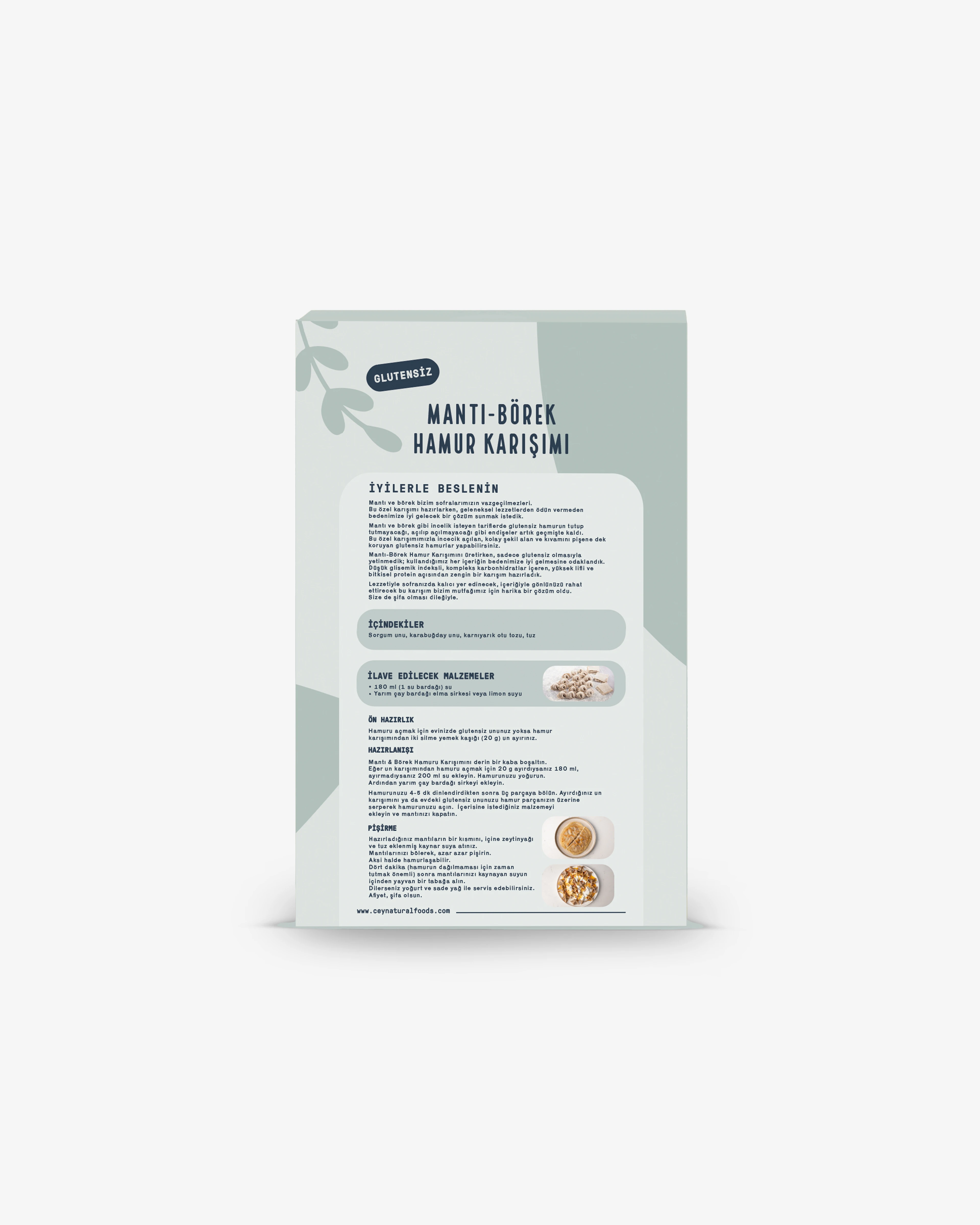 Glutensiz Mantı-Börek Karışımı 220g