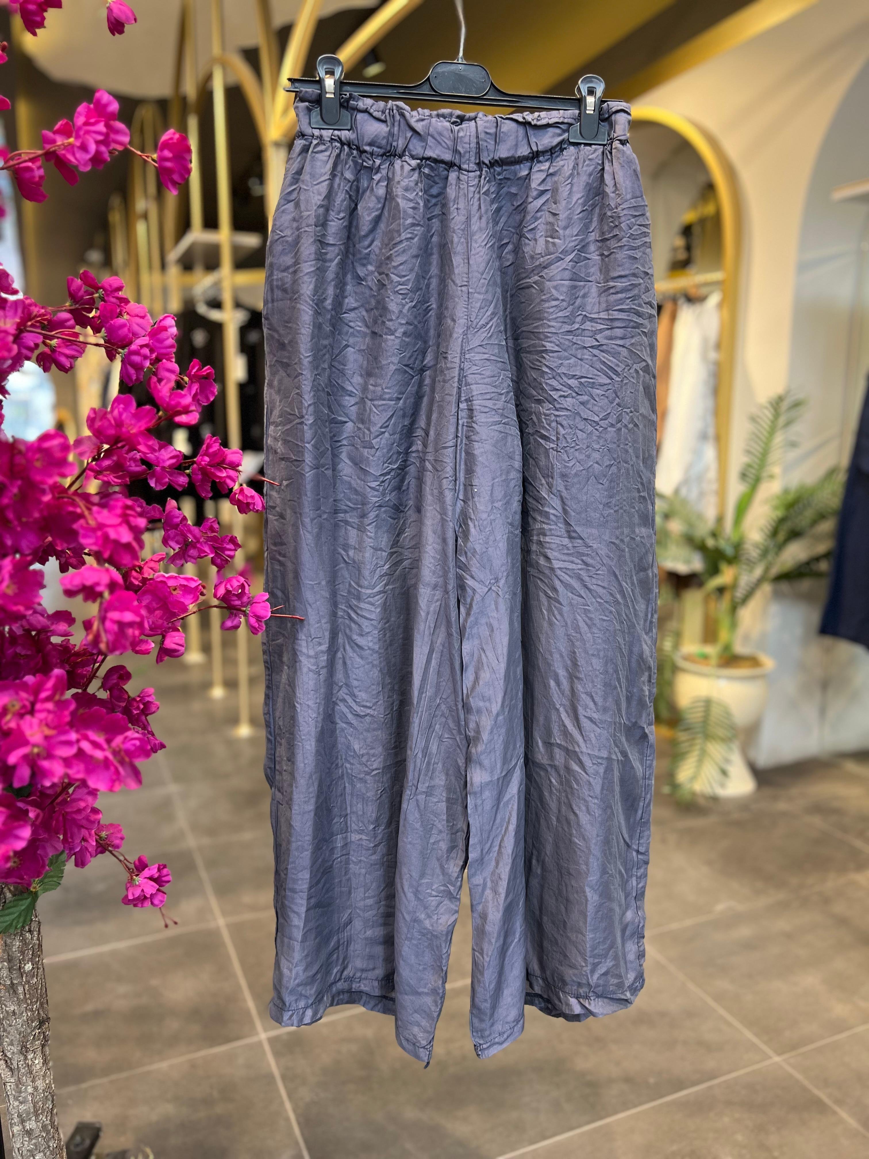 STYLE ELAN- PALAZZO TÜL ANTRASİT PANTOLON