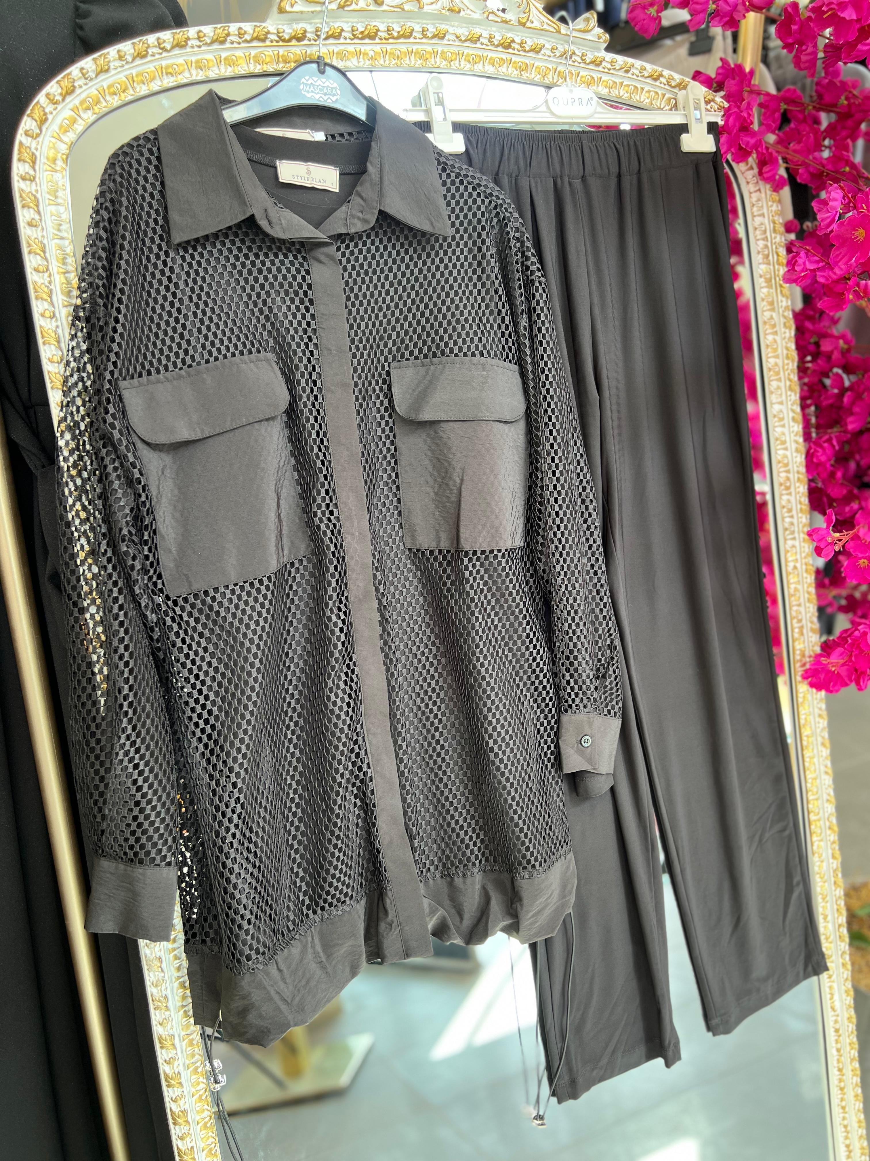 STYLE ELAN- FİLE CEKETLİ 3'LÜ TAKIM