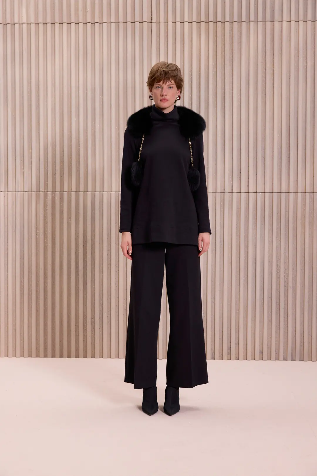 QUPRA- Kürk Aksesuarlı Viana Takım