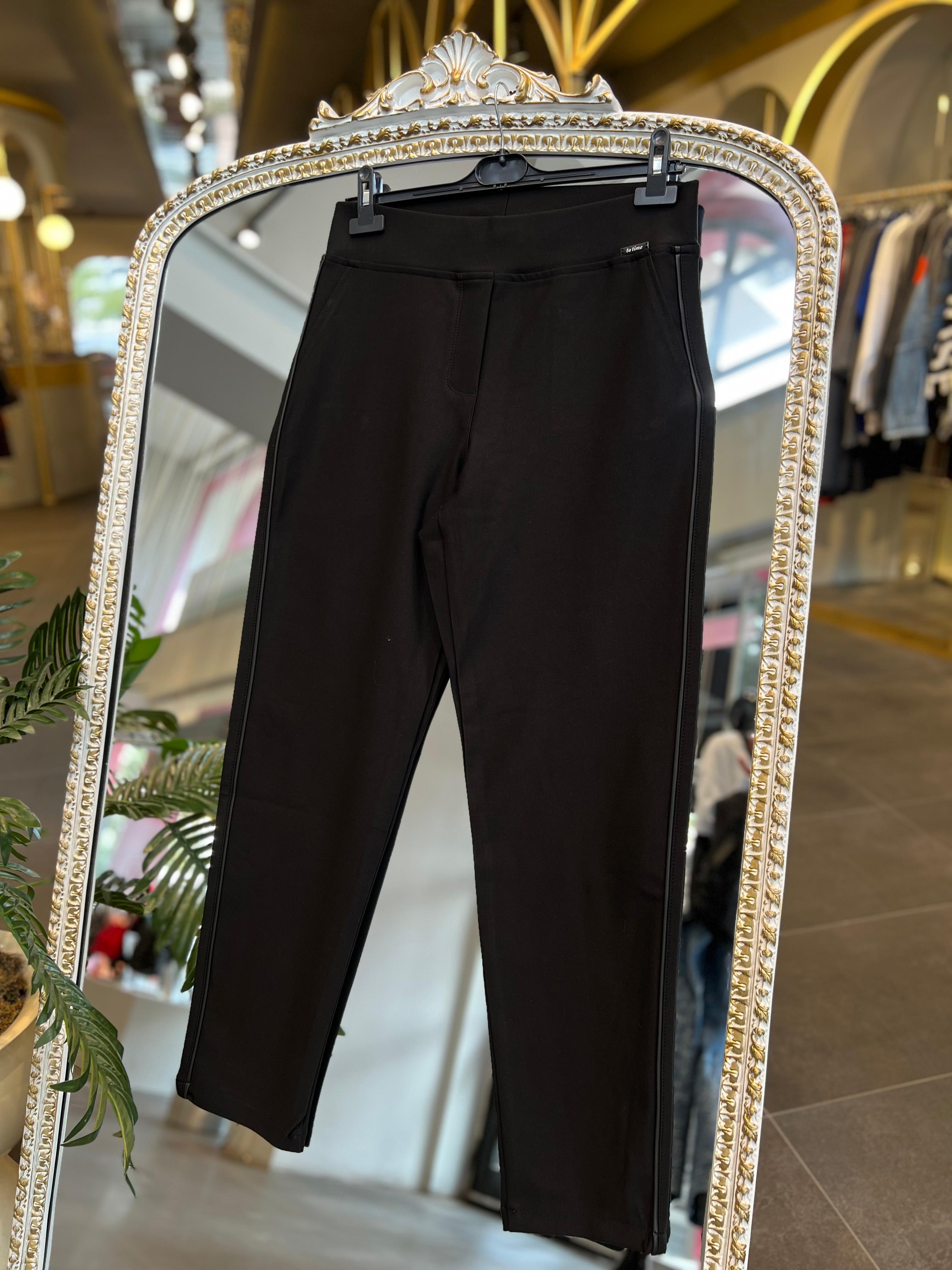 SERAP ESER EXCLUSİVE- TOPARLAYICI DERİ DETAYLI TAYT