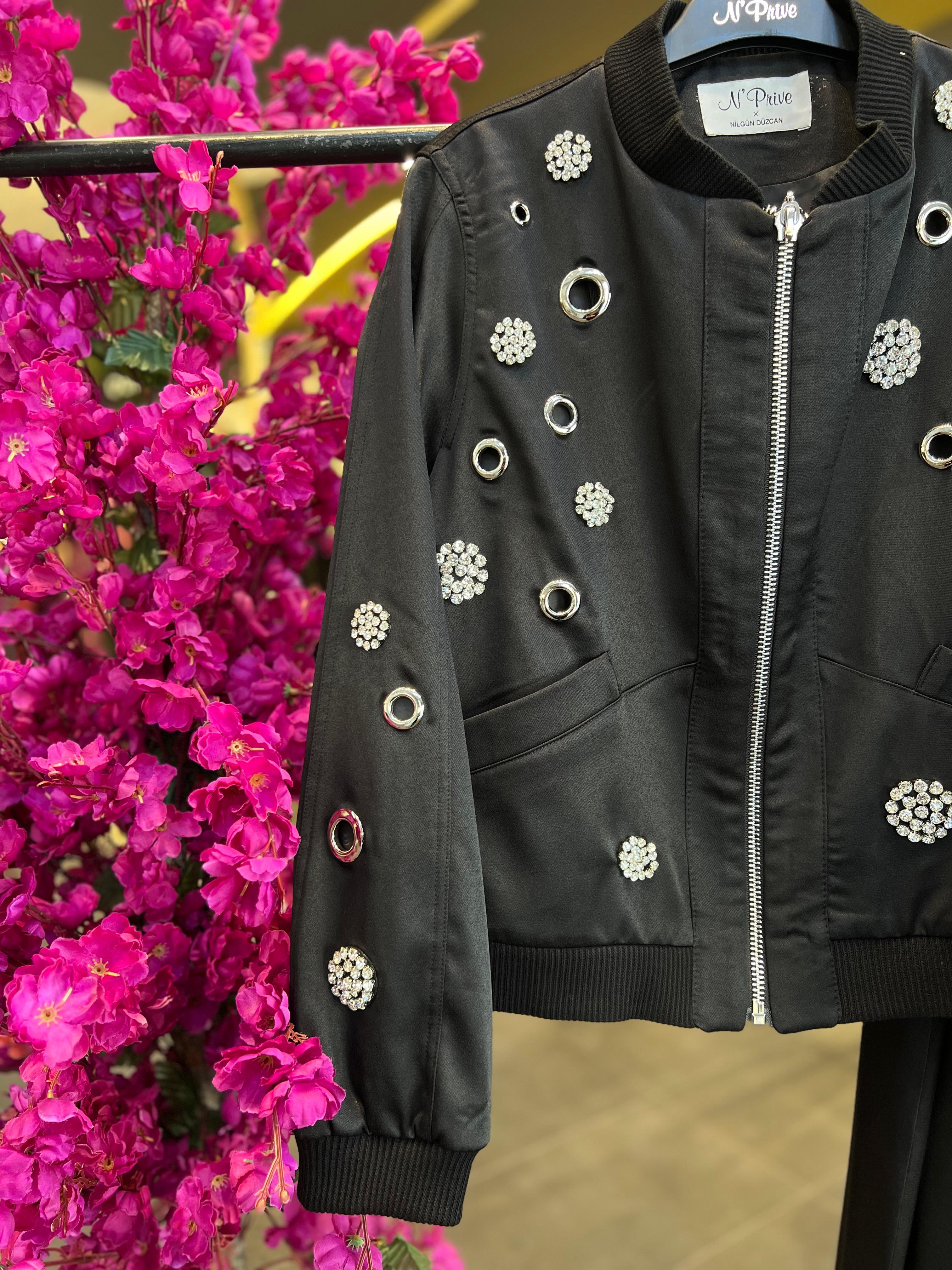 N'PRİVE- KLOŞ PARLAK ETEK TAKIM