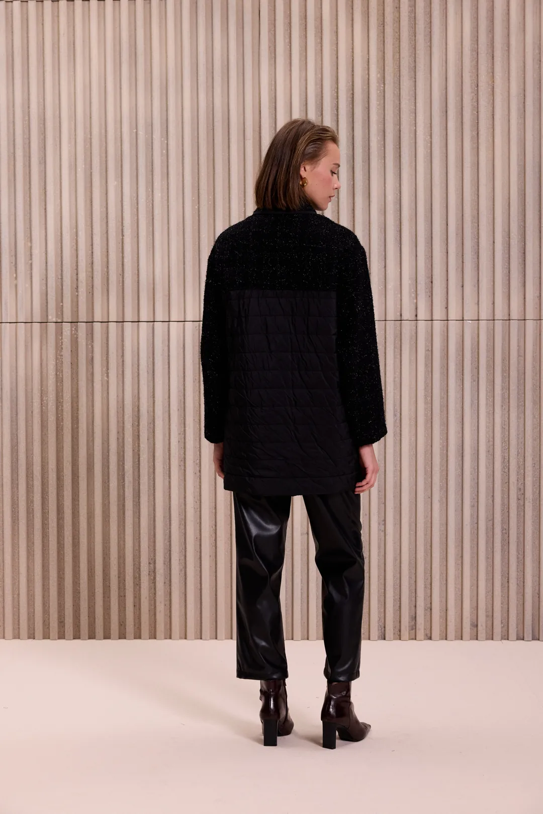 QUPRA- Kapitone Detaylı Tüvit Ceket