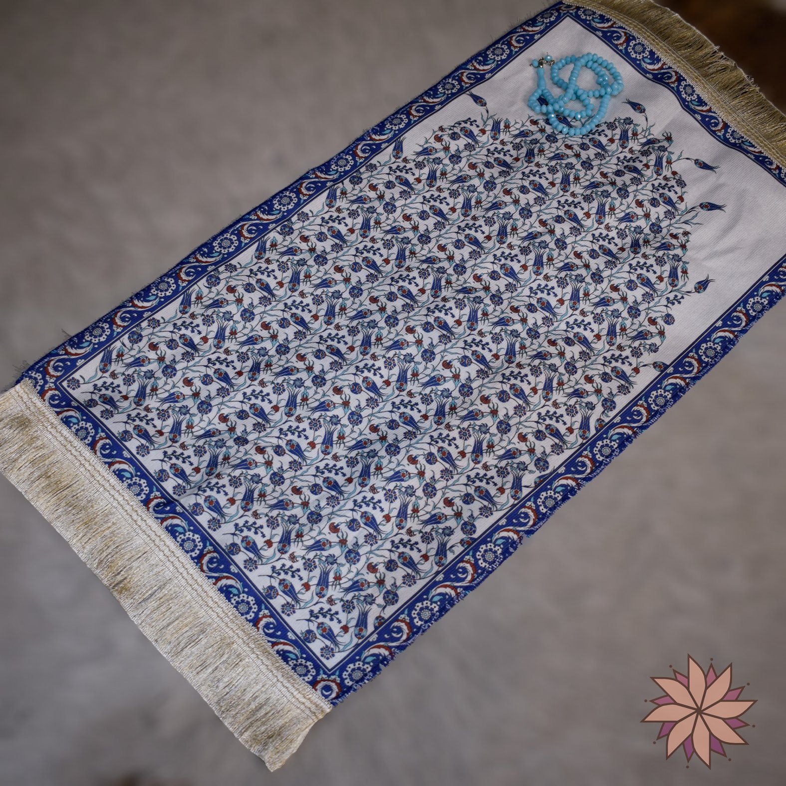 Ramadan prayer mat and rosary set for girls