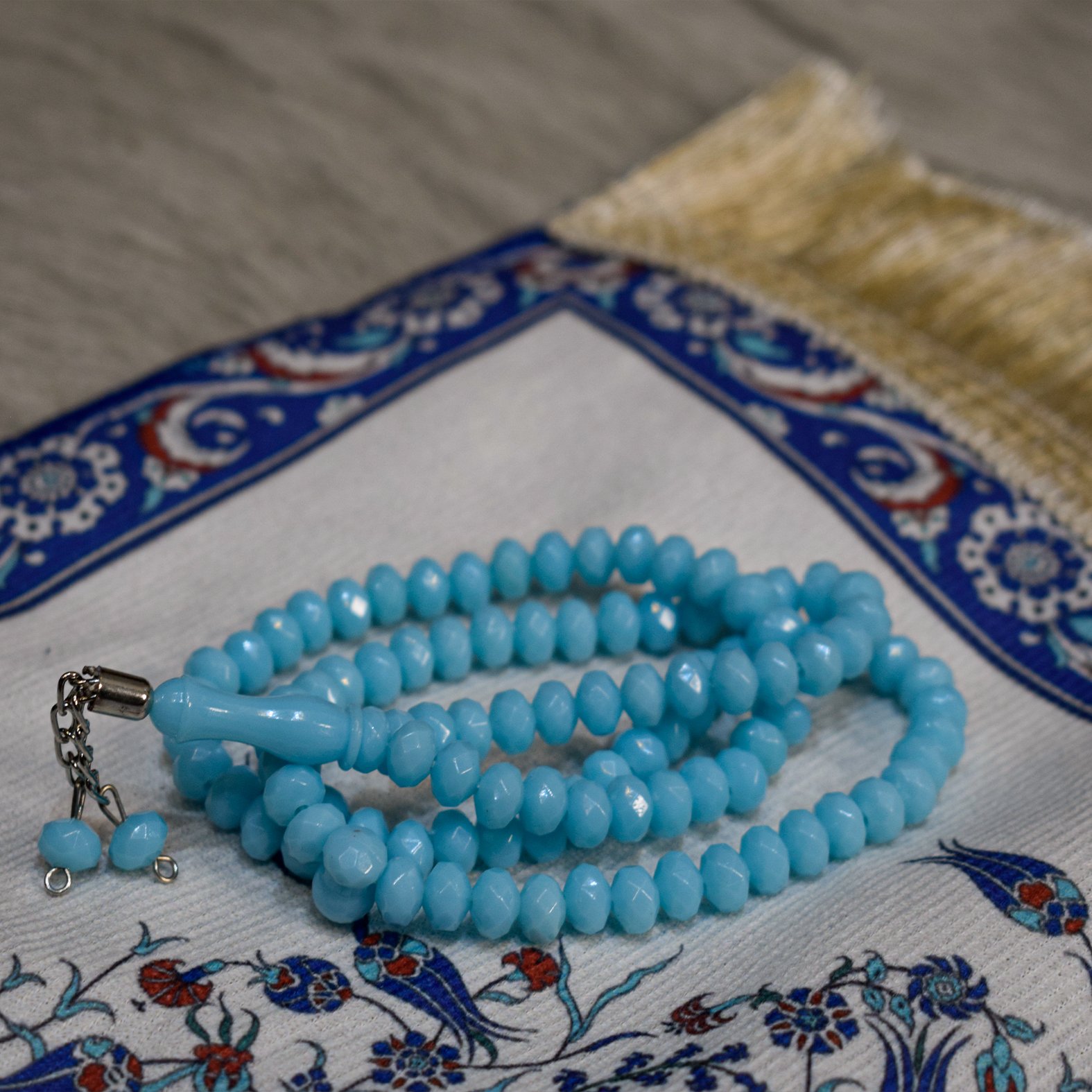 Ramadan prayer mat and rosary set for girls