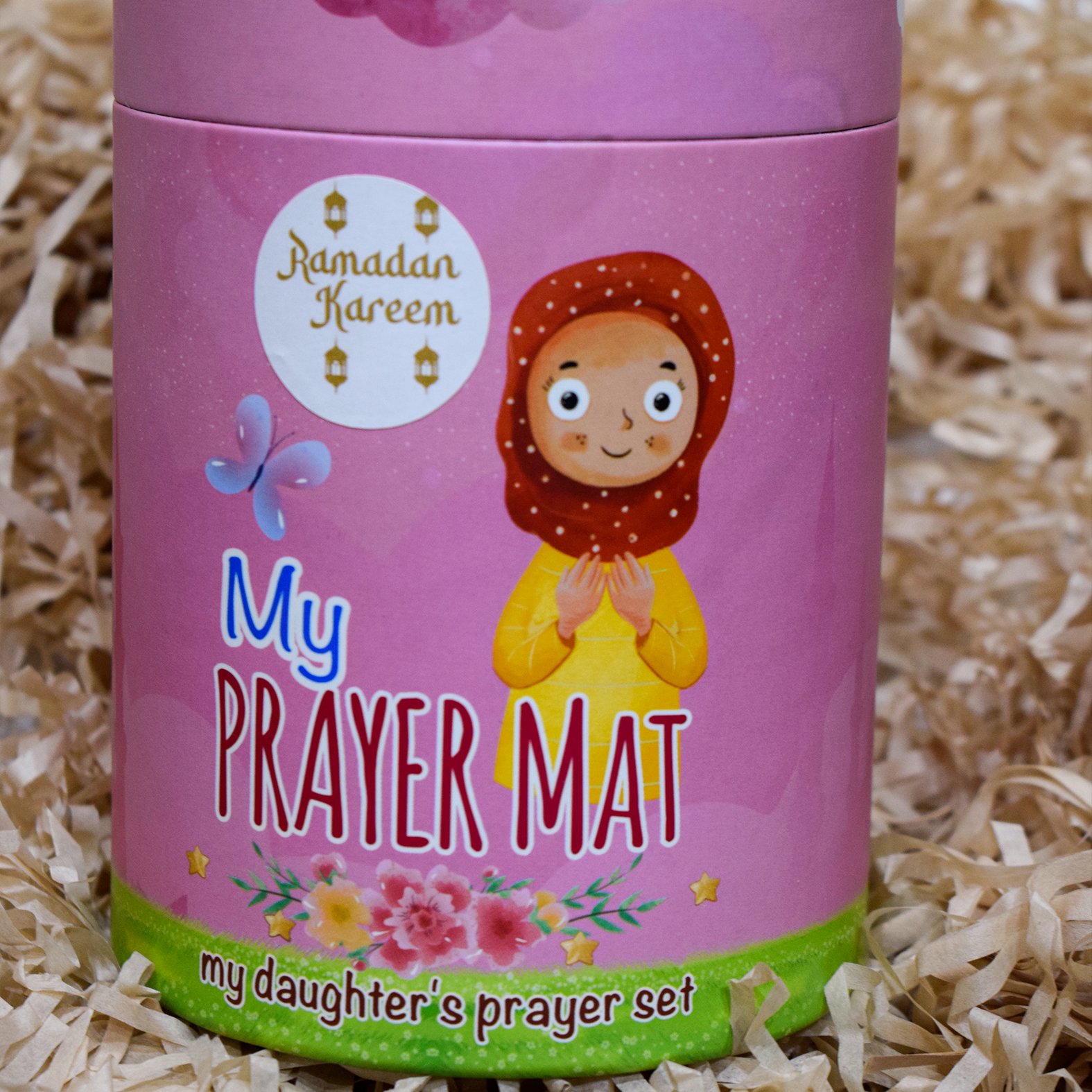 Ramadan prayer mat and rosary set for girls