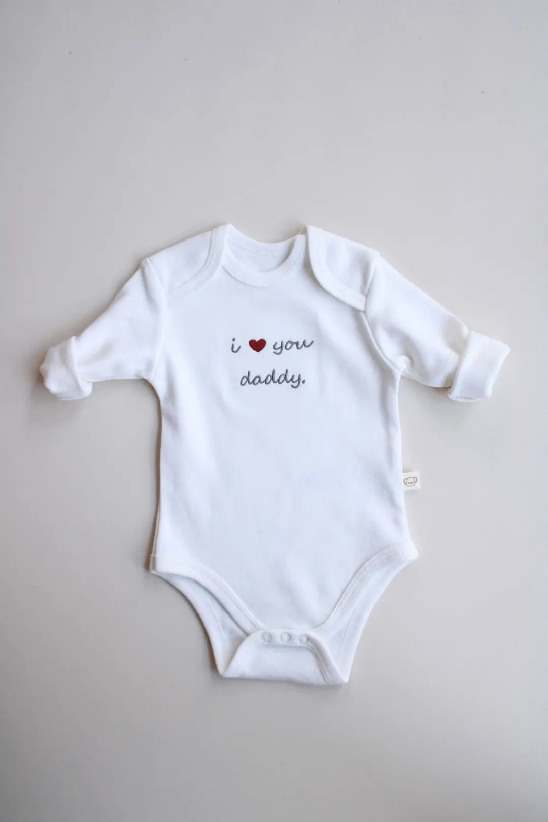 Dad Nakışlı Uzun Kollu Body 10101