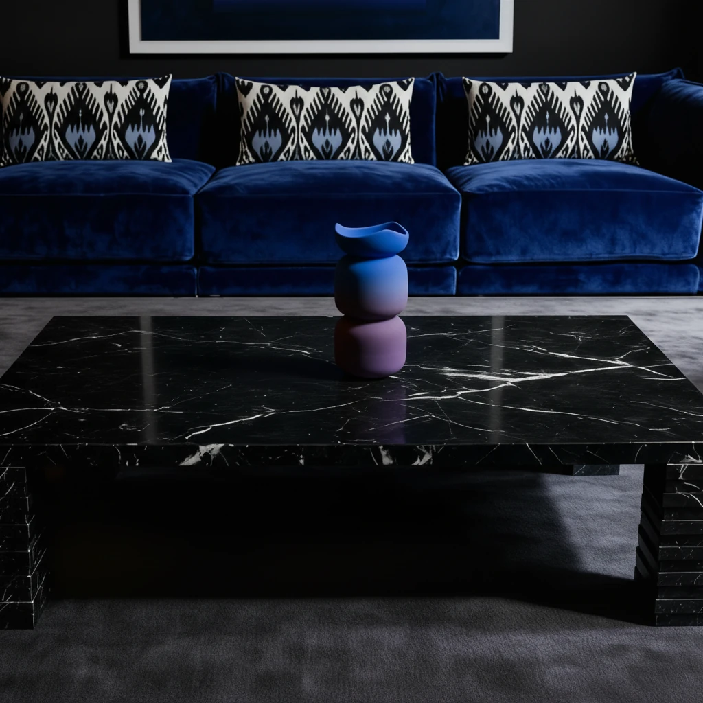 Twinwave Gradient Vase Blue & Violet