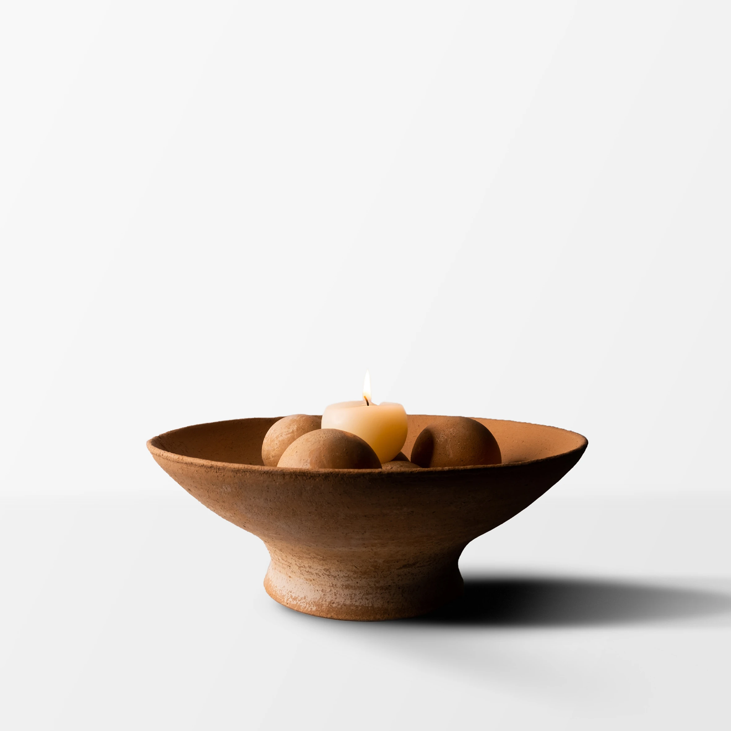 Terracotta Bowl With Spheres