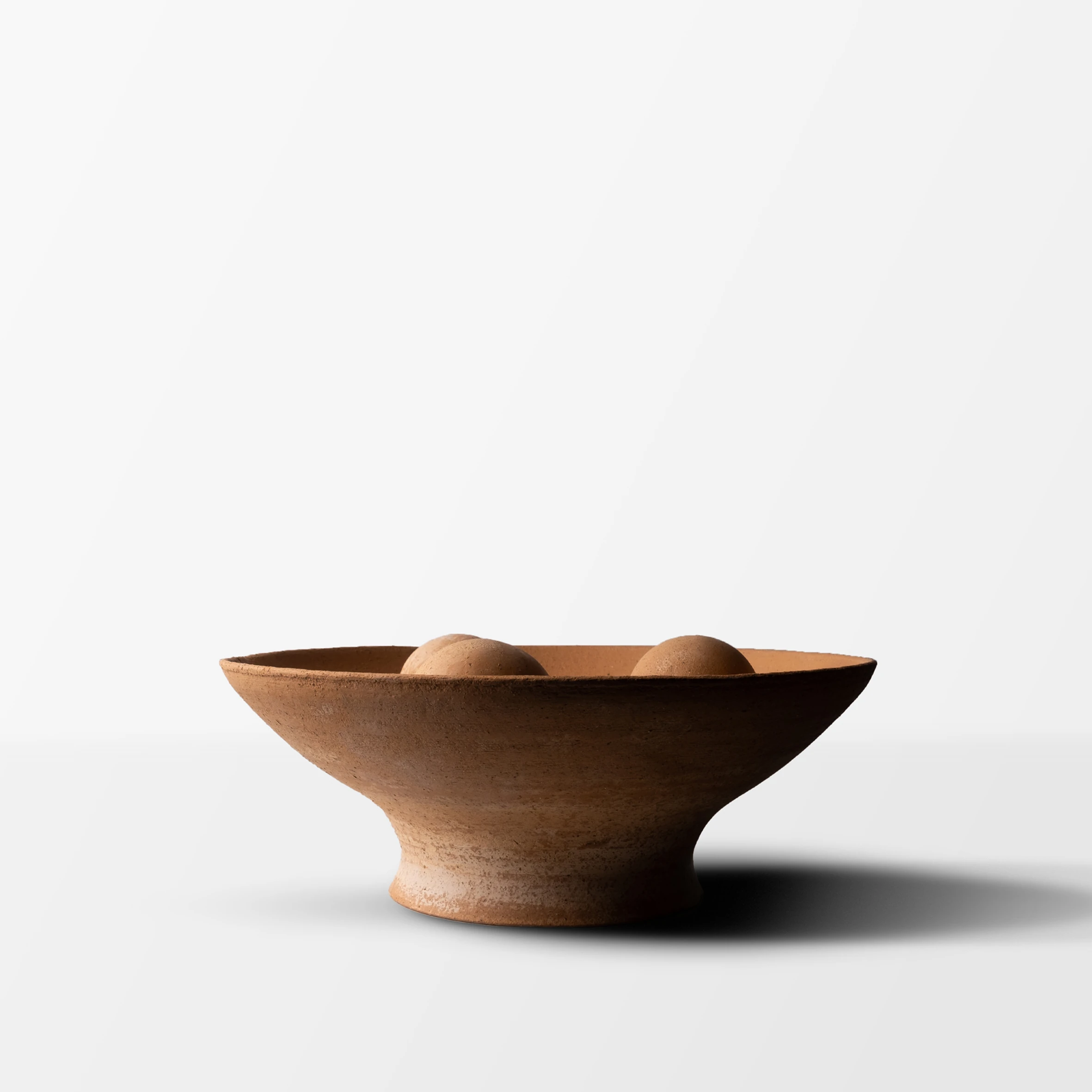 Terracotta Bowl With Spheres