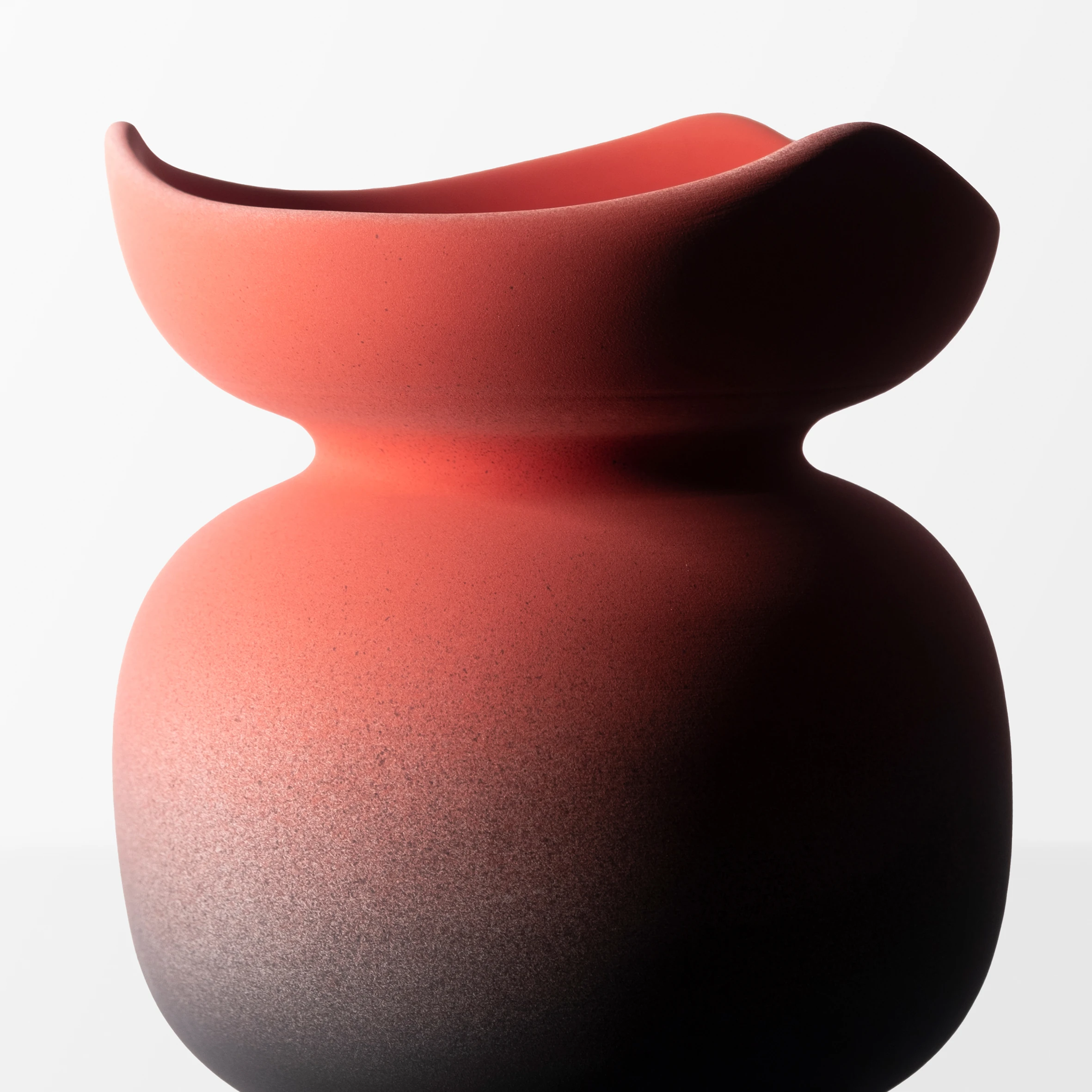 Twinwave Gradient Vase Red & Black