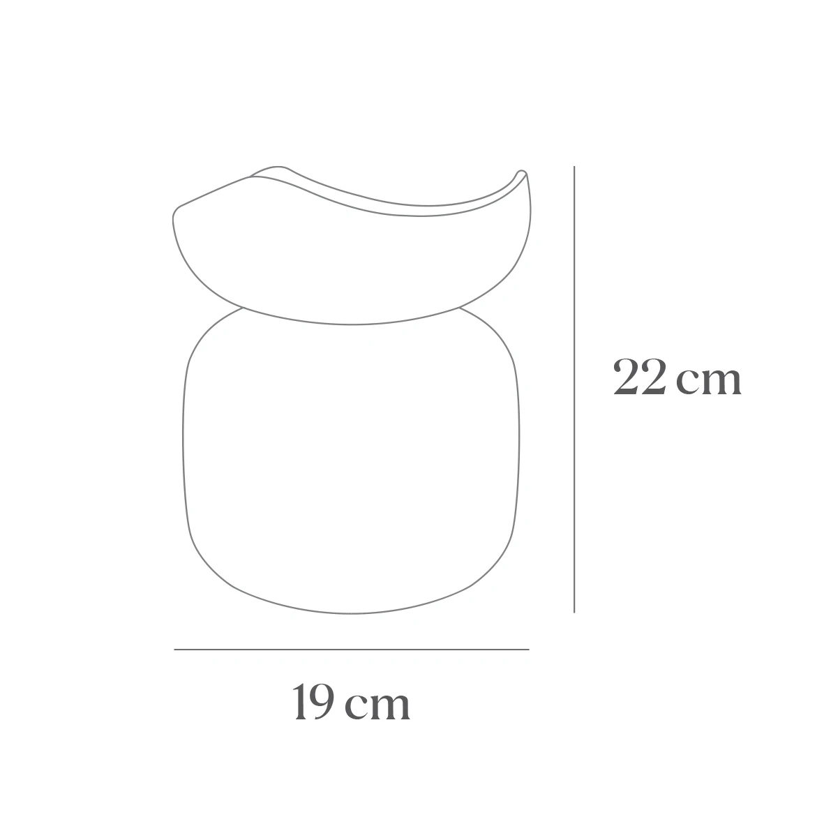 Waveform Gradient Matte Vase Red