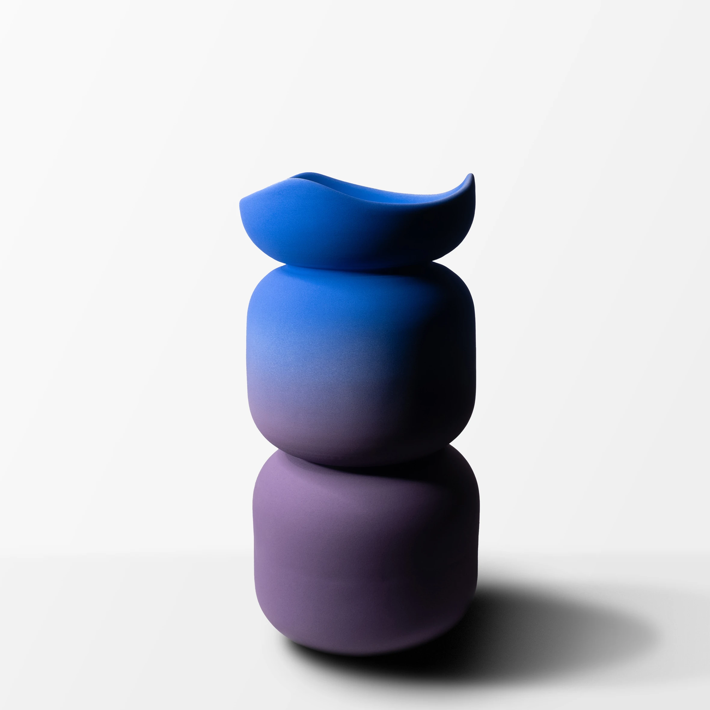Twinwave Gradient Vase Blue & Violet