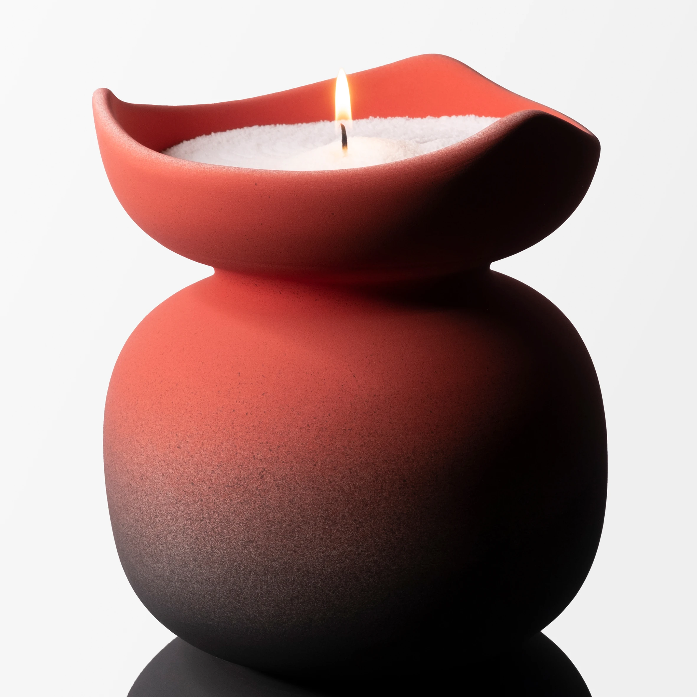 Twinwave Gradient Vase Red & Black