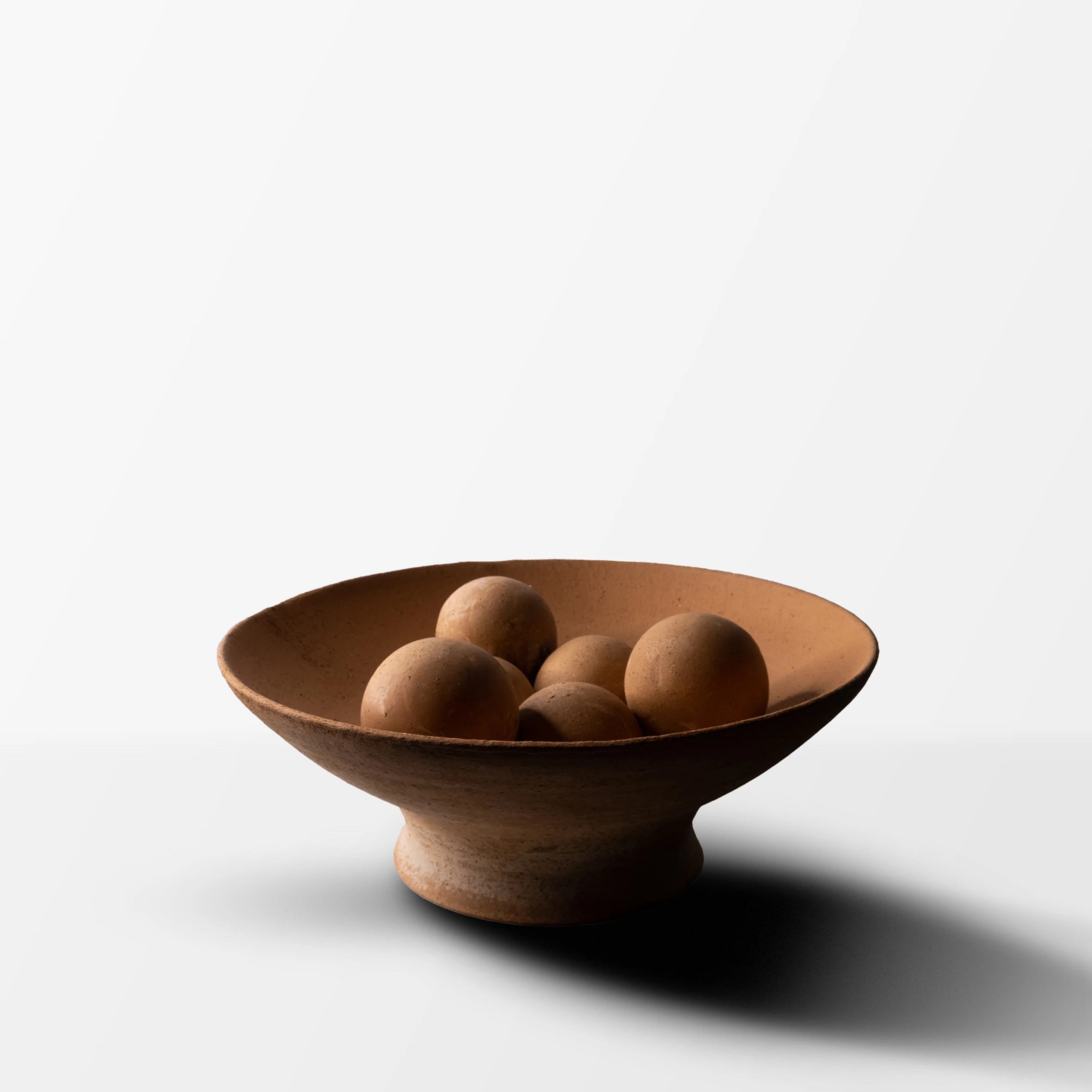 Terracotta Bowl With Spheres