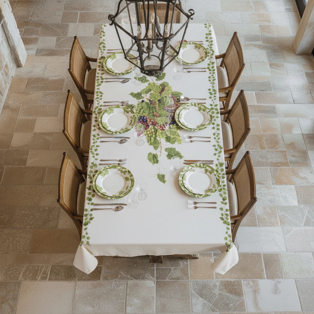 Sur La Vigne Tablecloth