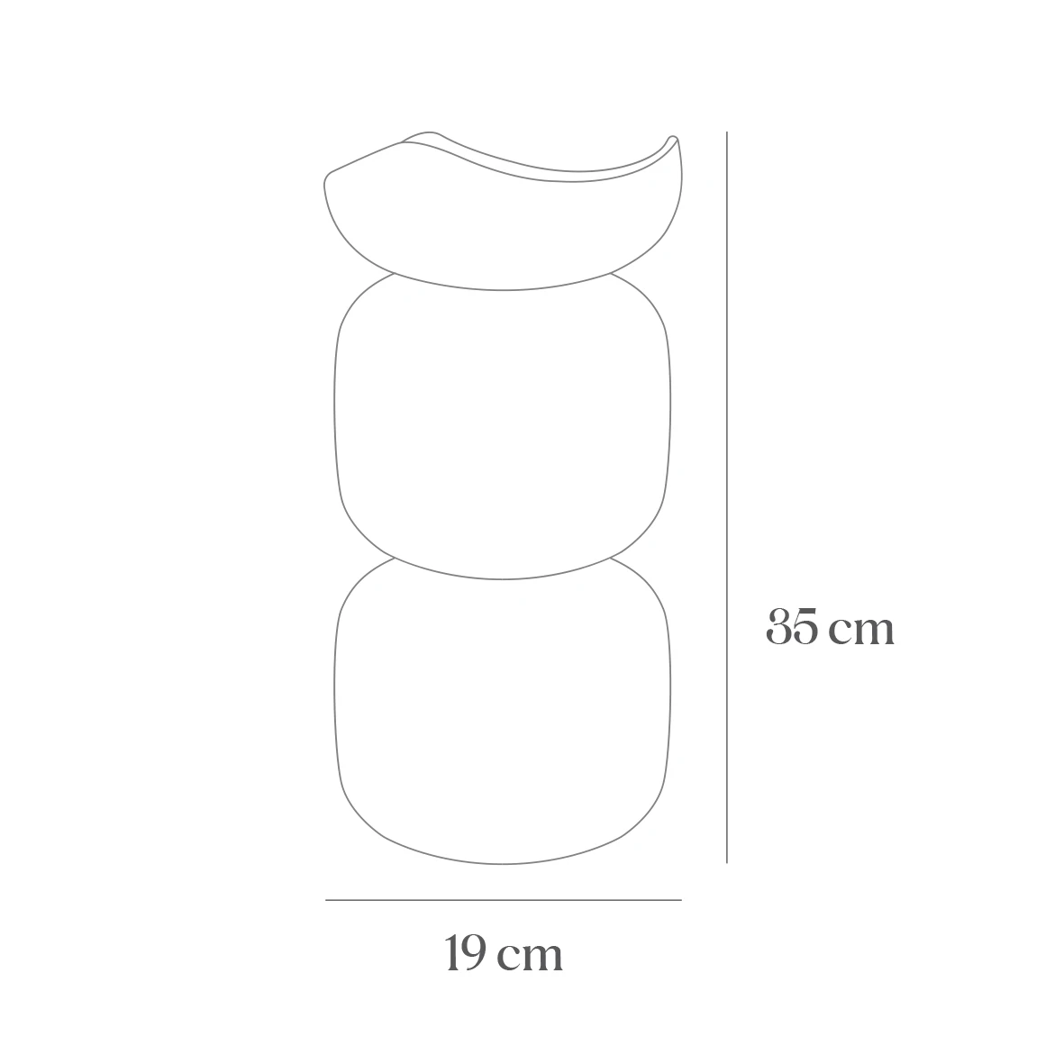 Twinwave Gradient Vase Red & Black