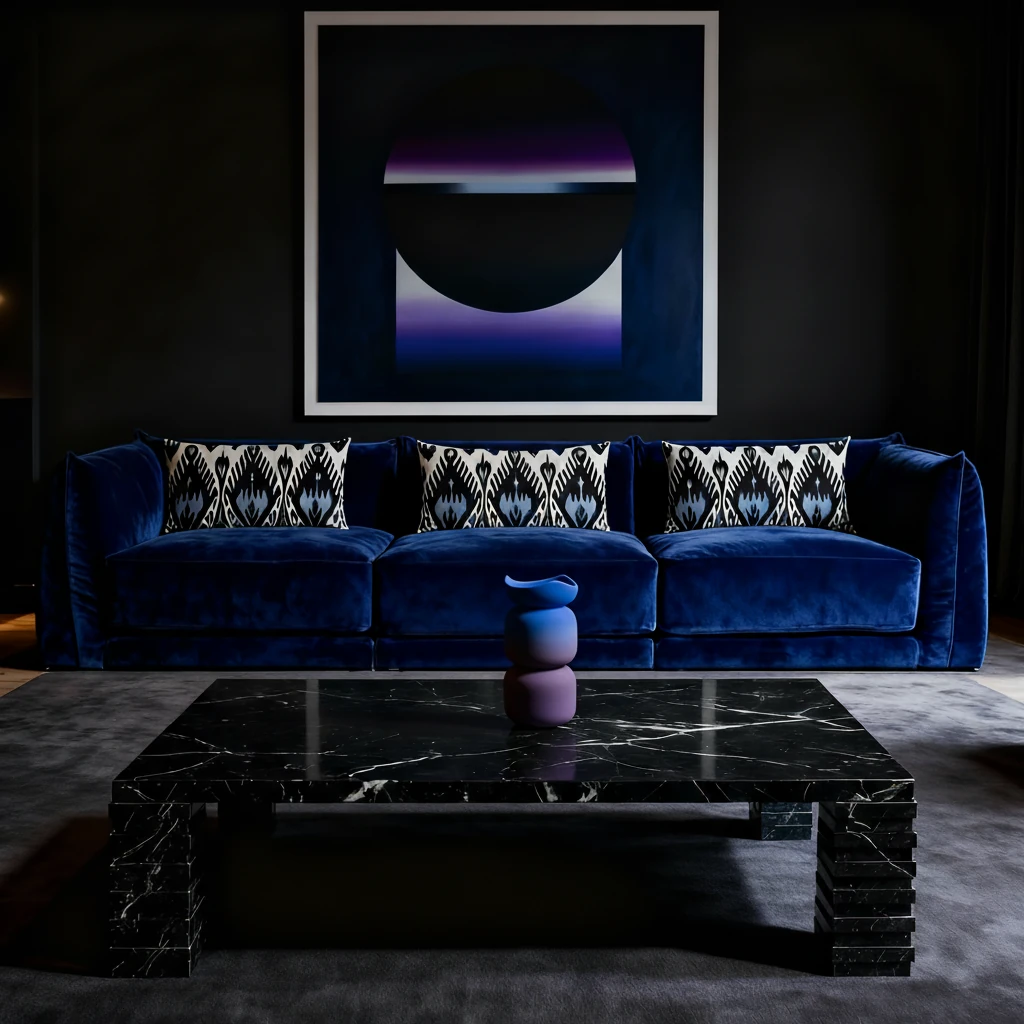 Twinwave Gradient Vase Blue & Violet