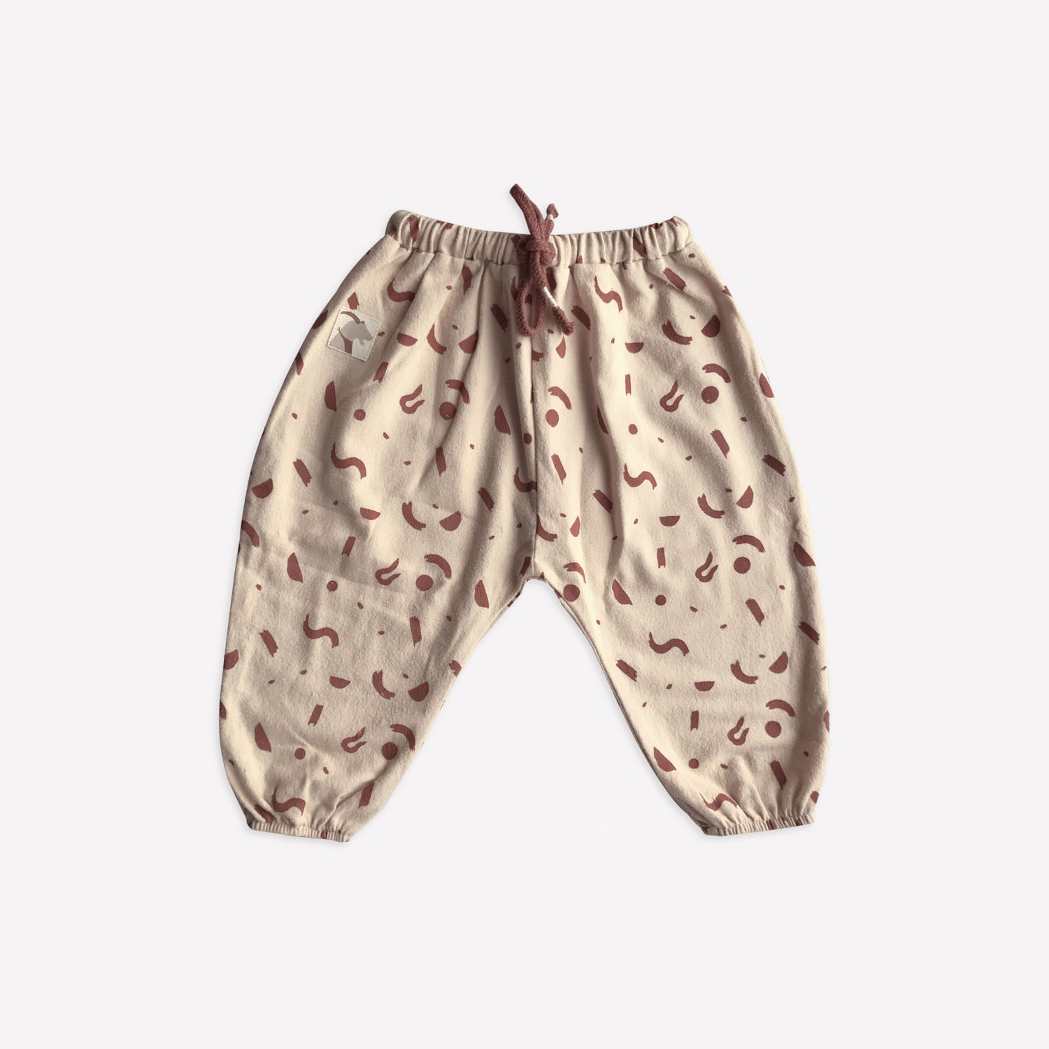 Auntie Me Biscotti ’Irregular Shapes’ Flannel Trousers