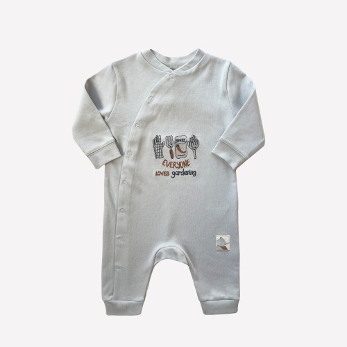 Auntie Me Organic Rainy Day 'Elephant' Longsleeve Jumpsuit