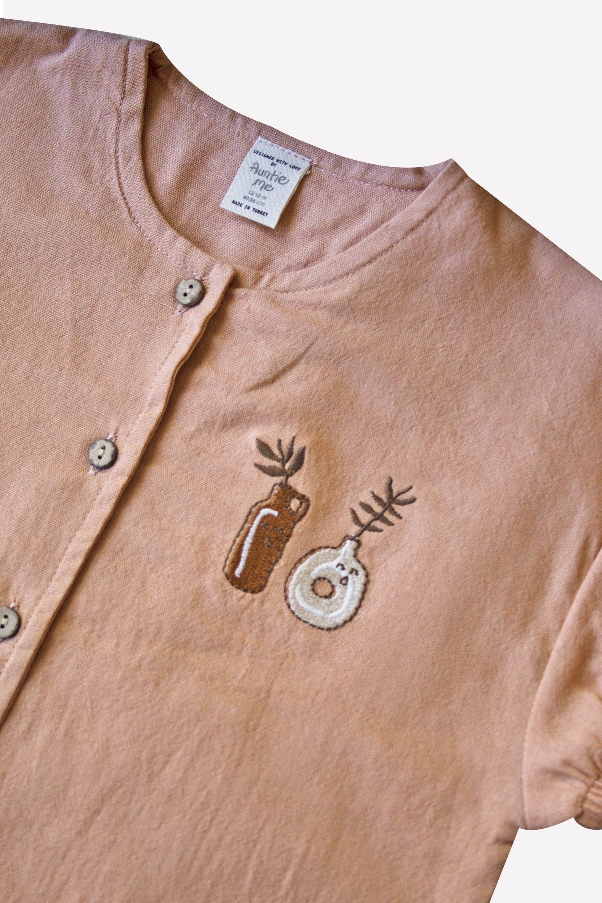 Auntie Me Organic Cork ’two Plant Ceramics’ Shirt