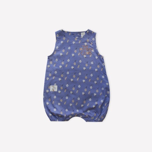 Auntie Me Organic Blue Ice ’Plant Ceramics’ Woven Romper