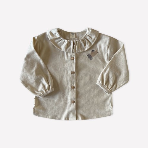 Auntie Me Organic Perfectly Pale 'Rhino' Woven Blouse