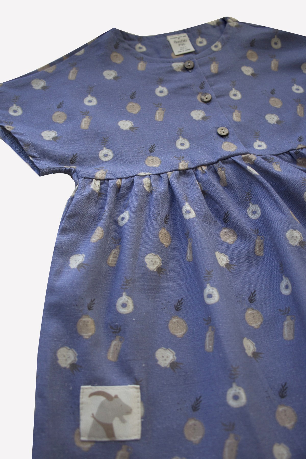 Auntie Me Blue Ice ’Plant Ceramics’ Dress