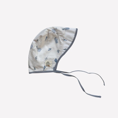 Auntie Me Organic 'Asparagus & Artichoke' Double Sided Bonnet